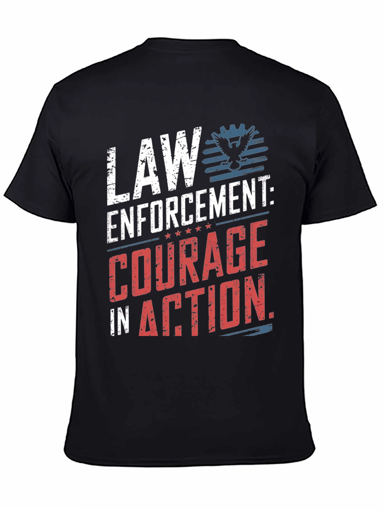 Law Enforcement Courage in Action Graphic T-Shirt