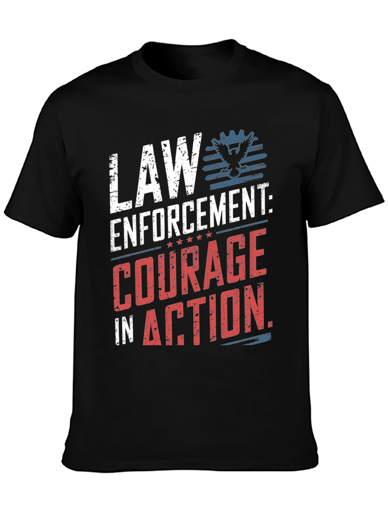 Law Enforcement Courage in Action Graphic T-Shirt