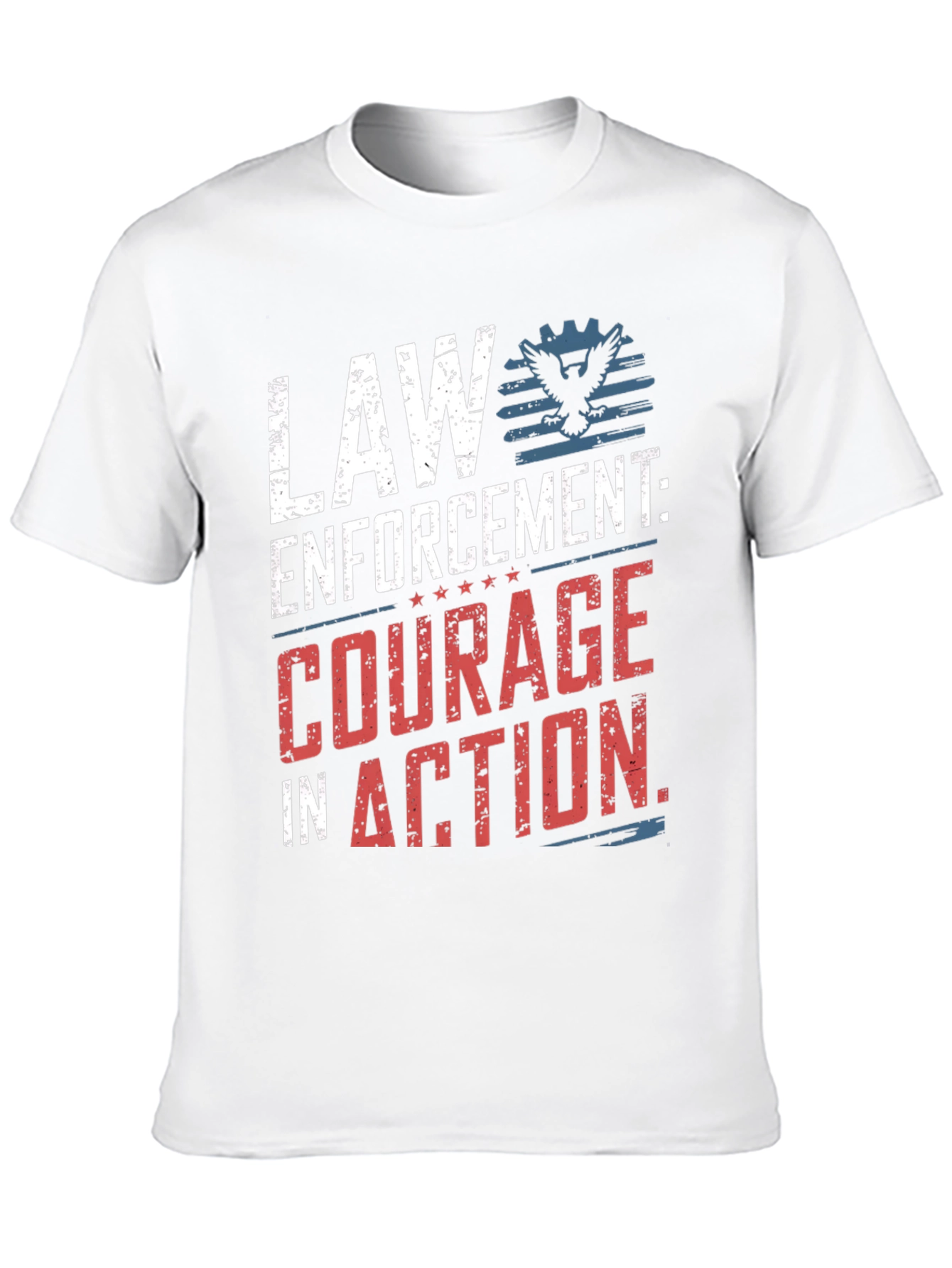 Law Enforcement Courage in Action Graphic T-Shirt