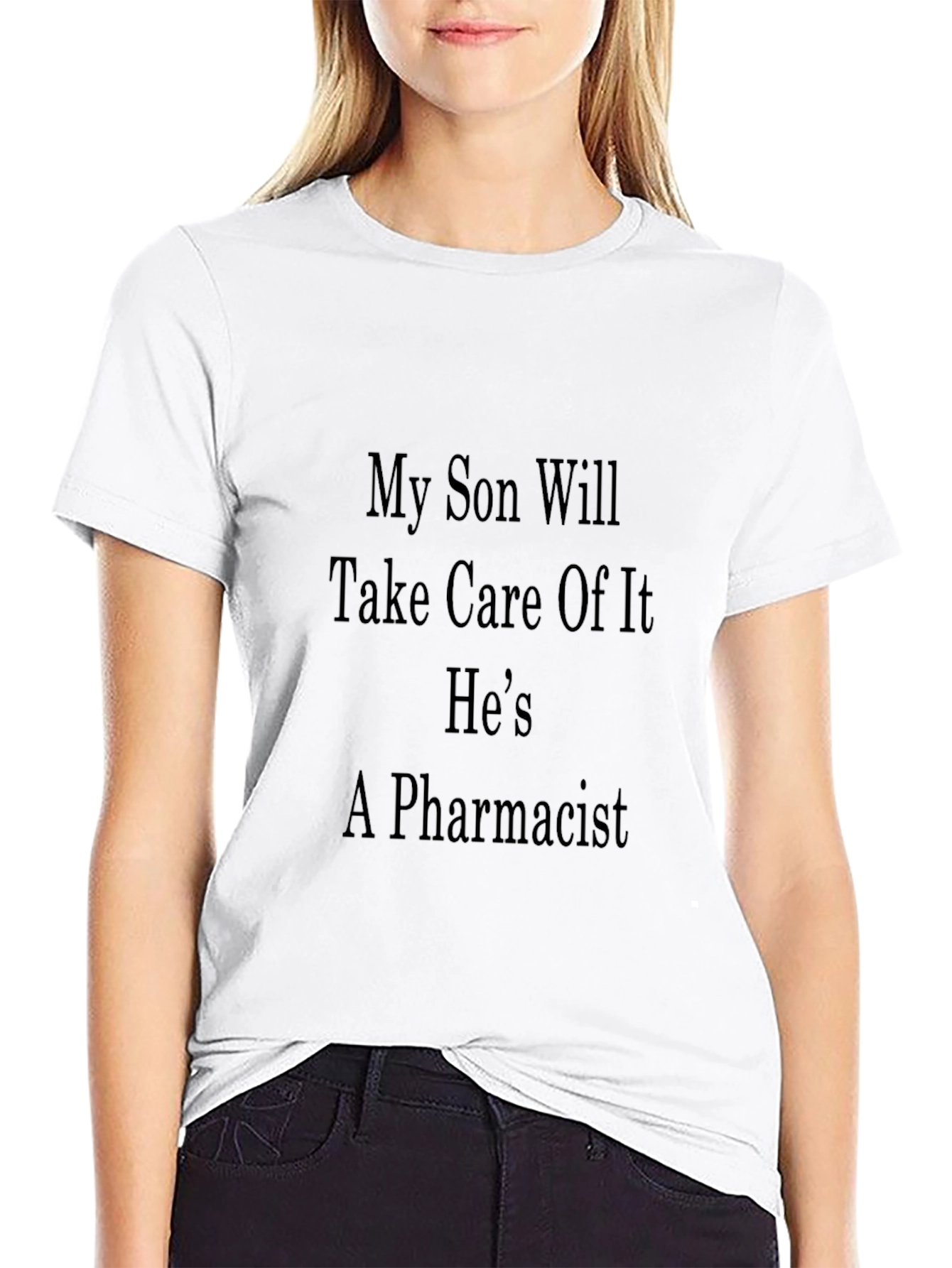 My Son Pharmacist Black Tee