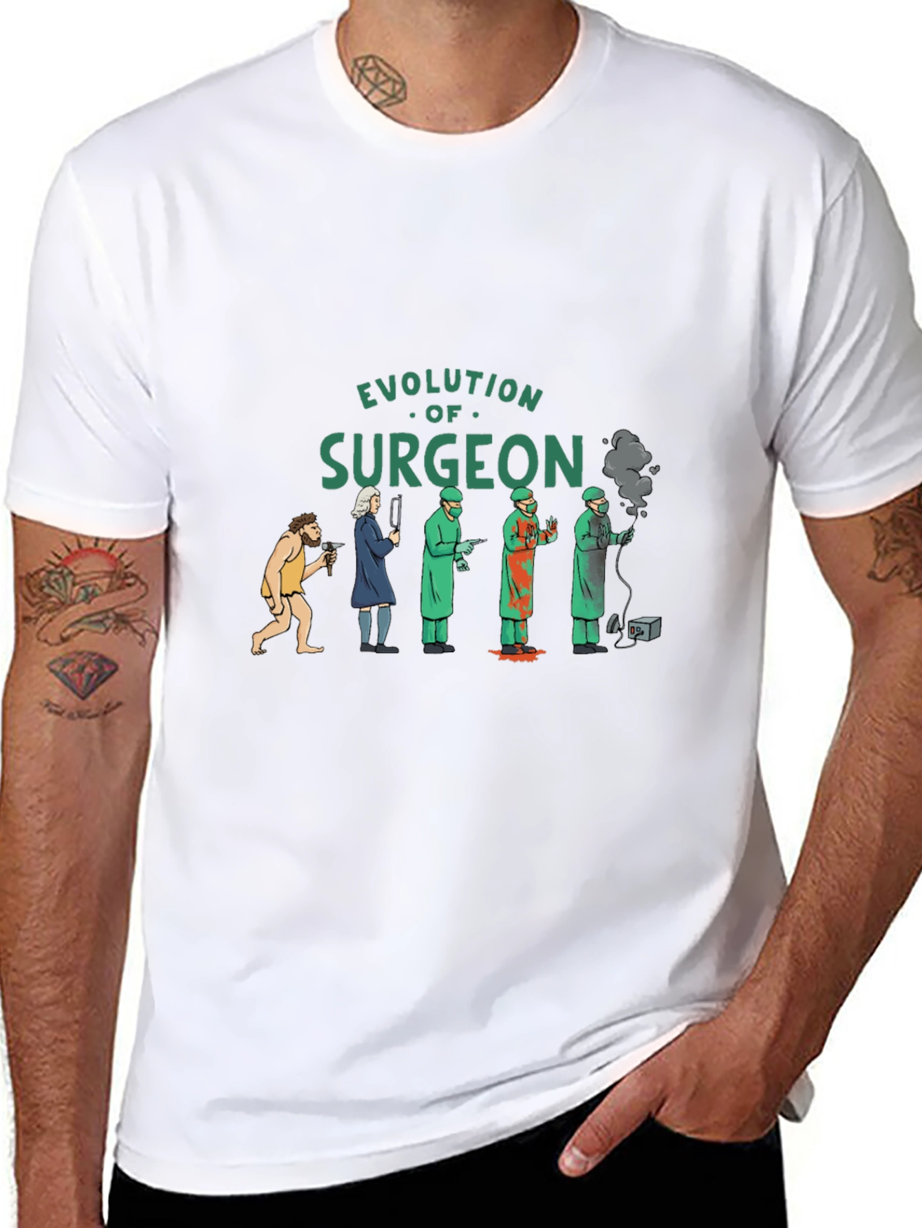 Evolution of Surgeon Graphic T-Shirt