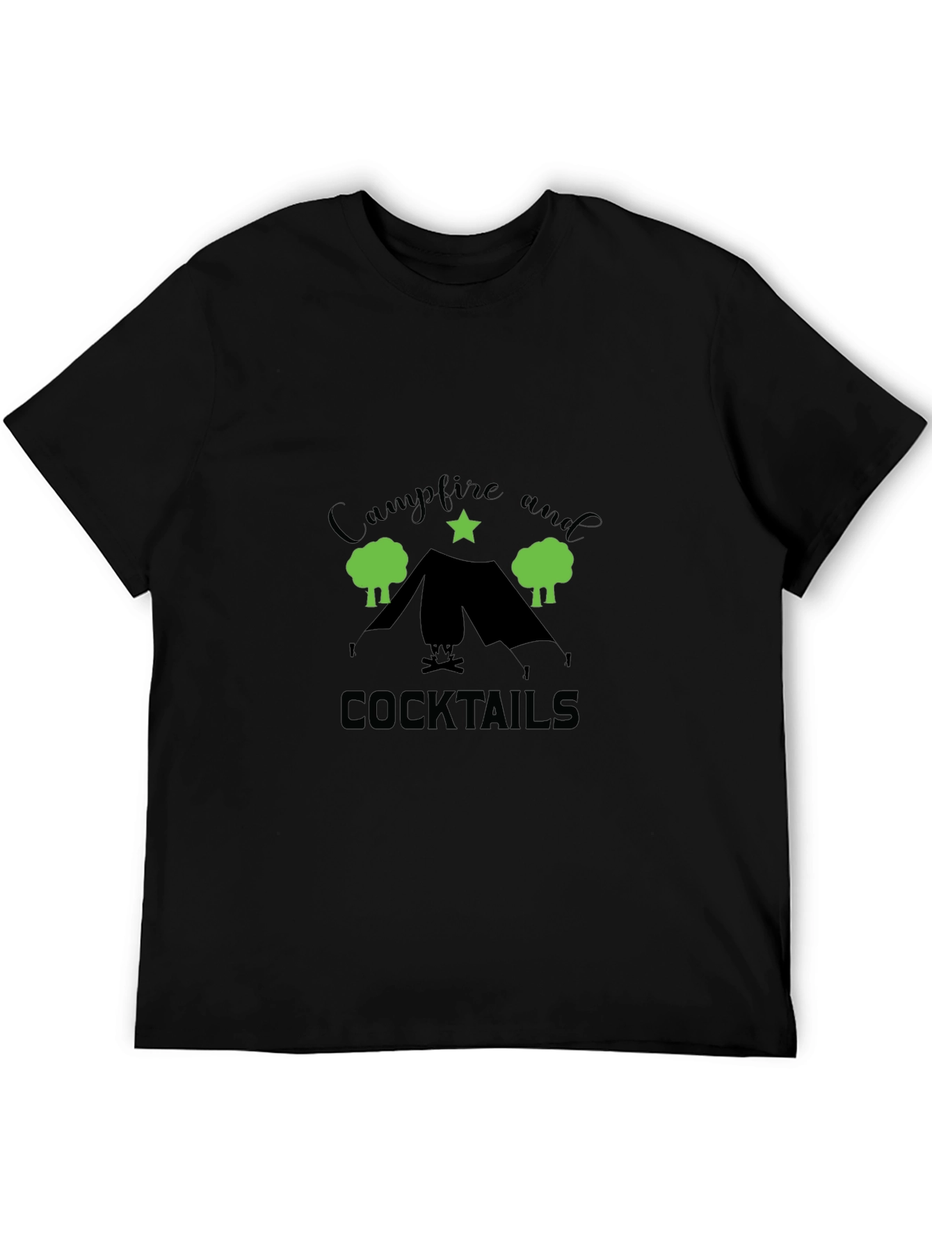 Campfire and Cocktails Graphic T-Shirt