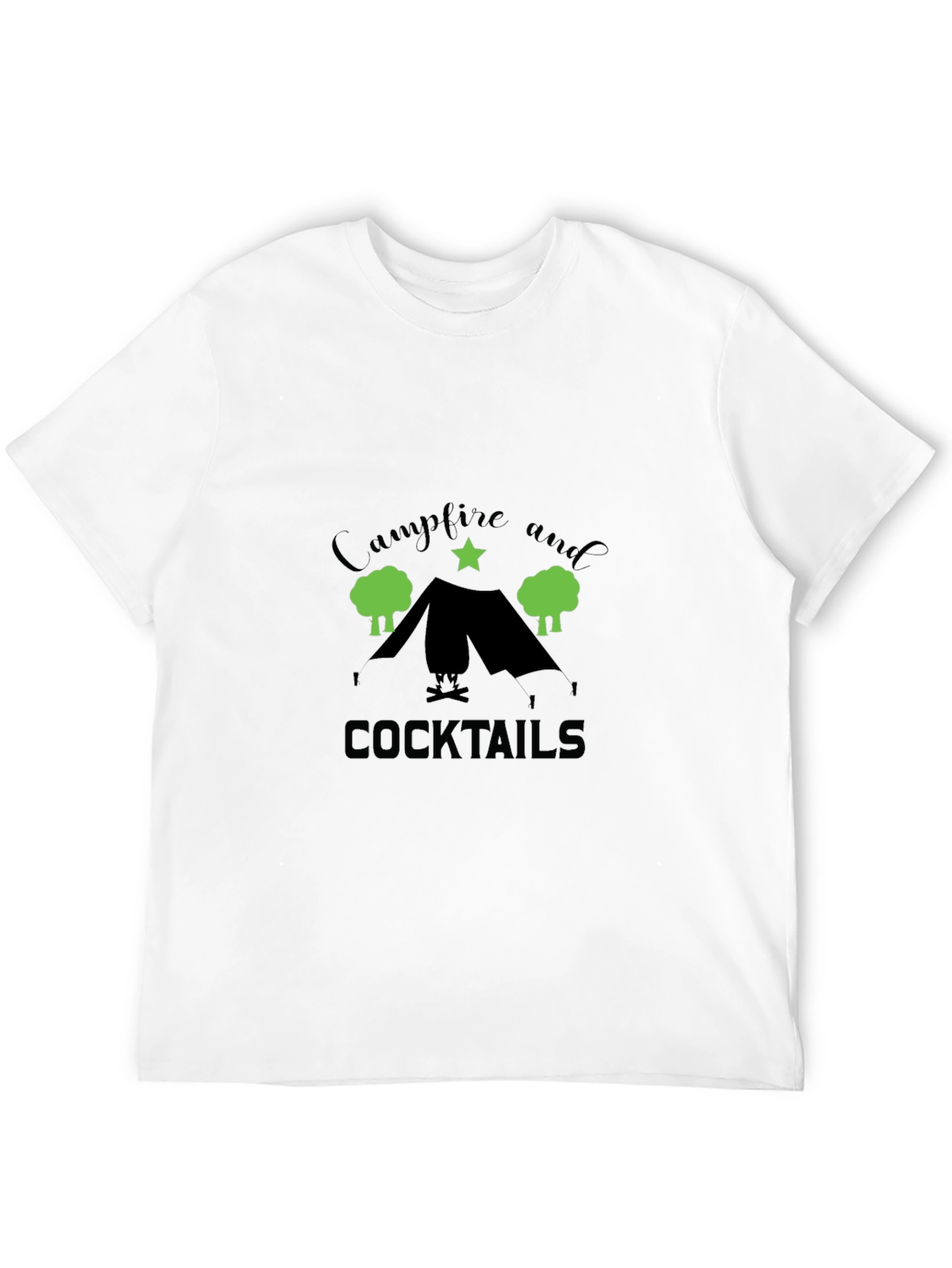 Campfire and Cocktails Graphic T-Shirt