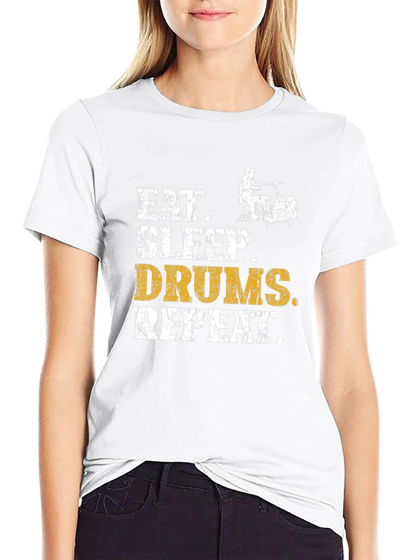 Eat Sleep Drums Repeat Graphic Tee