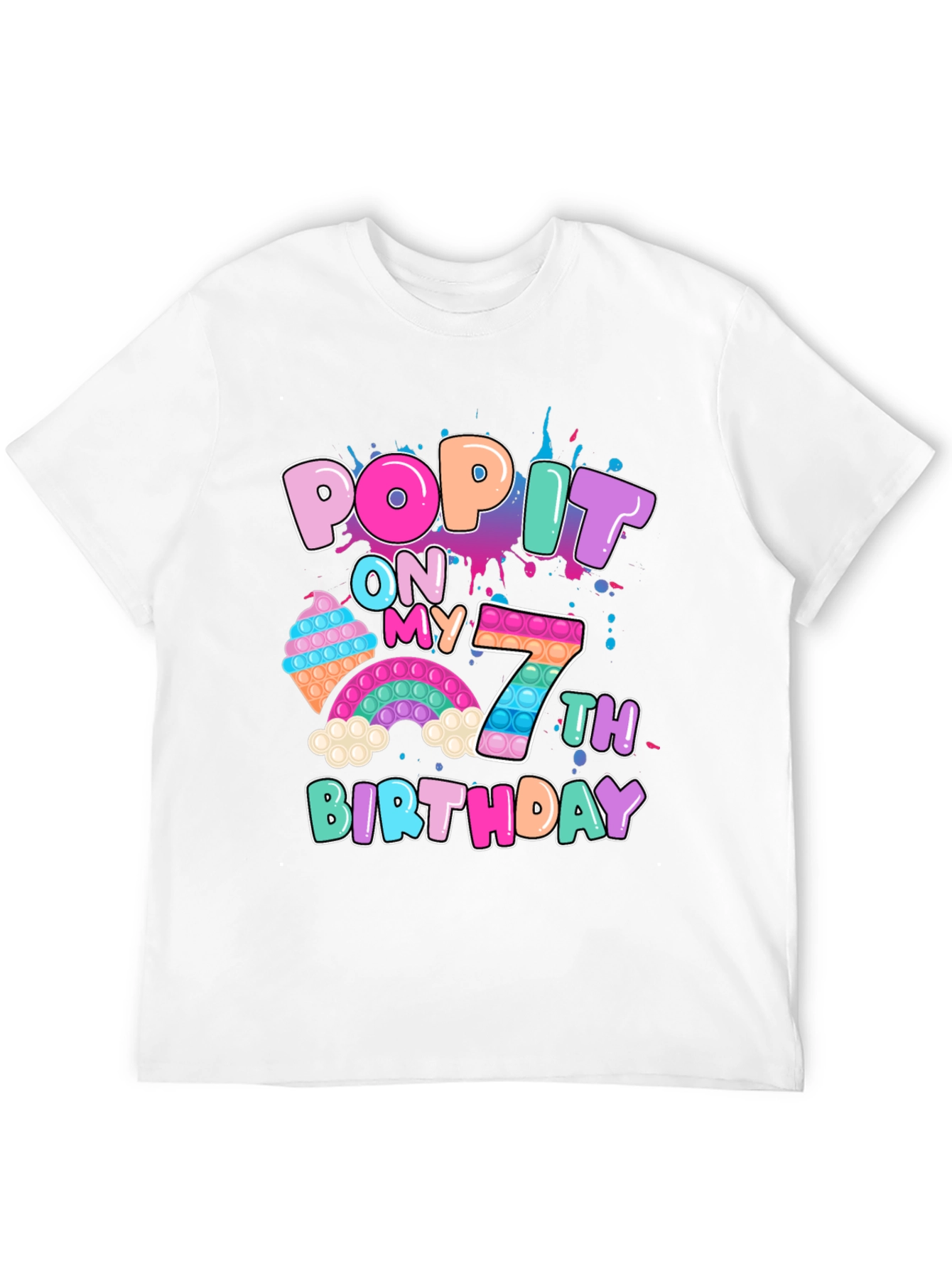 Pop It On My 7th Birthday T-Shirt