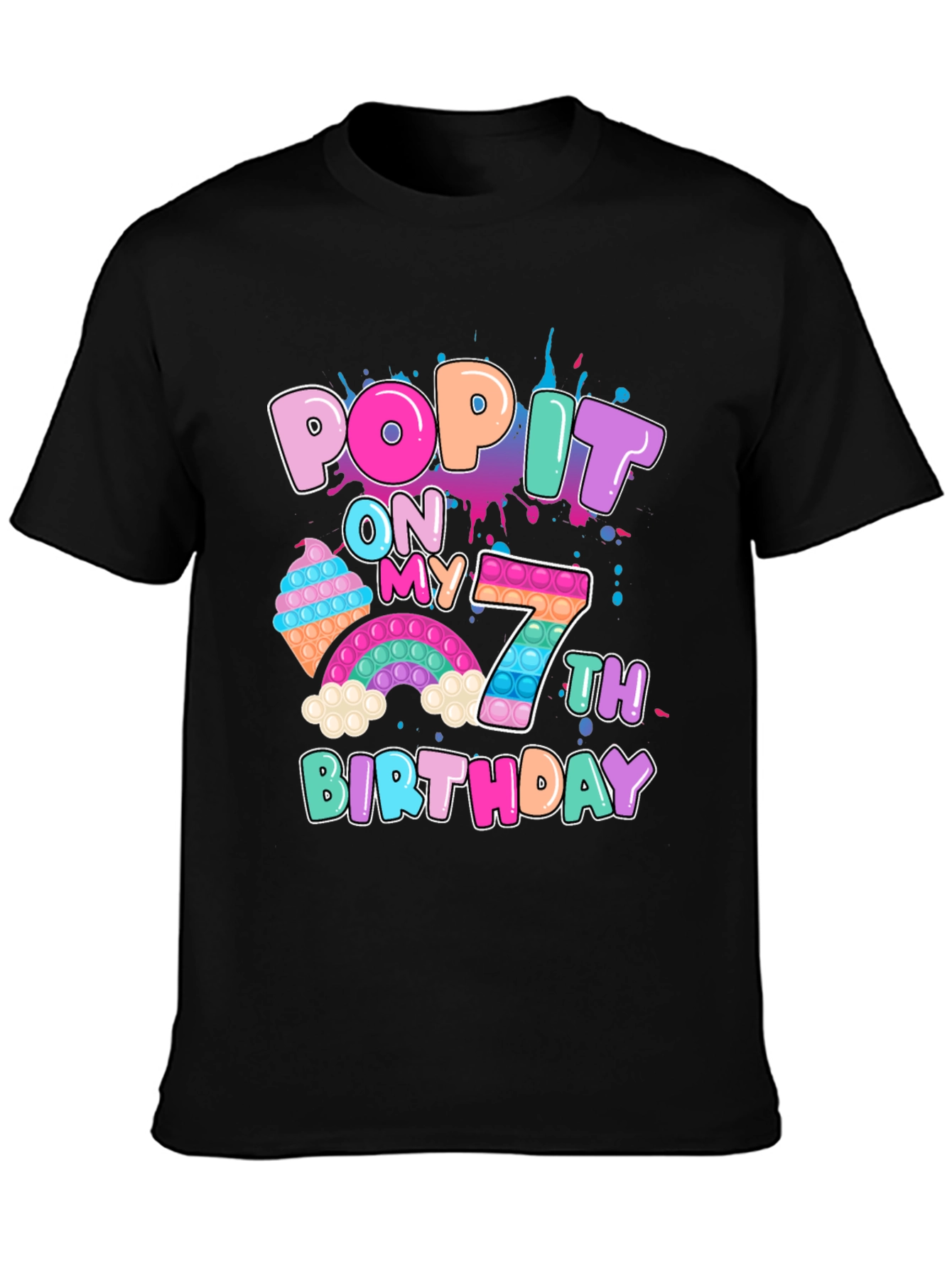 Pop It On My 7th Birthday T-Shirt