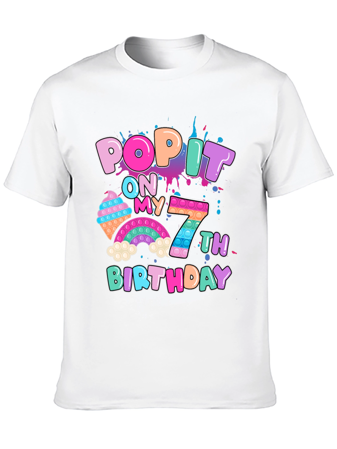 Pop It On My 7th Birthday T-Shirt