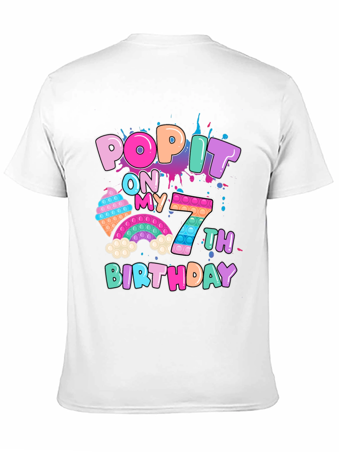Pop It On My 7th Birthday T-Shirt