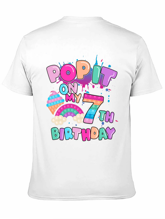 Pop It On My 7th Birthday T-Shirt