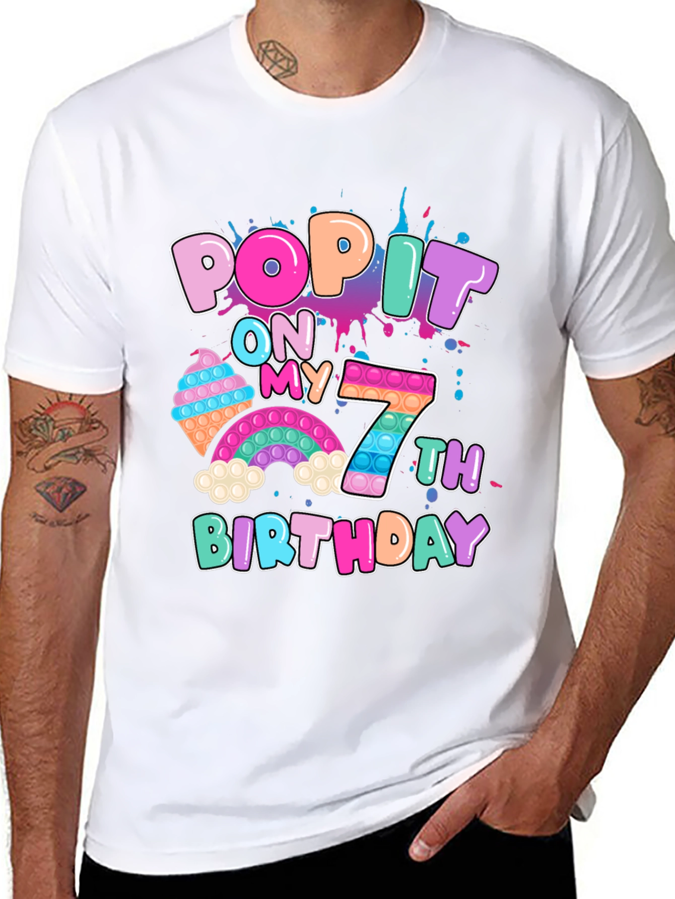 Pop It On My 7th Birthday T-Shirt