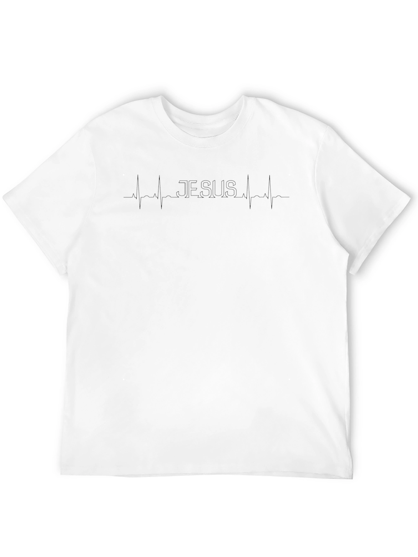 Jesus Heartbeat Graphic Tee - Stylish Christian Apparel