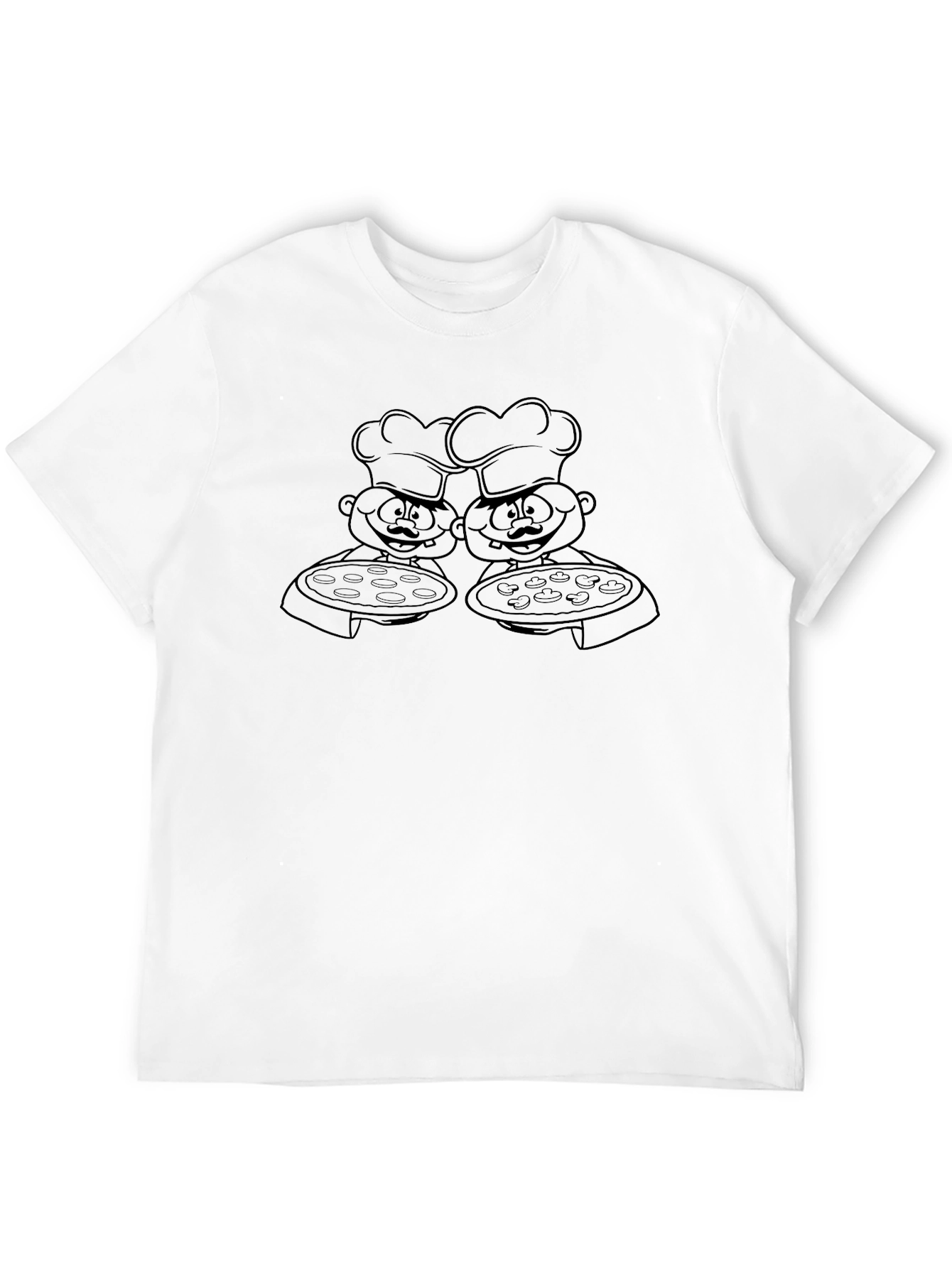 Chef Pizza Crew Neck T-Shirt