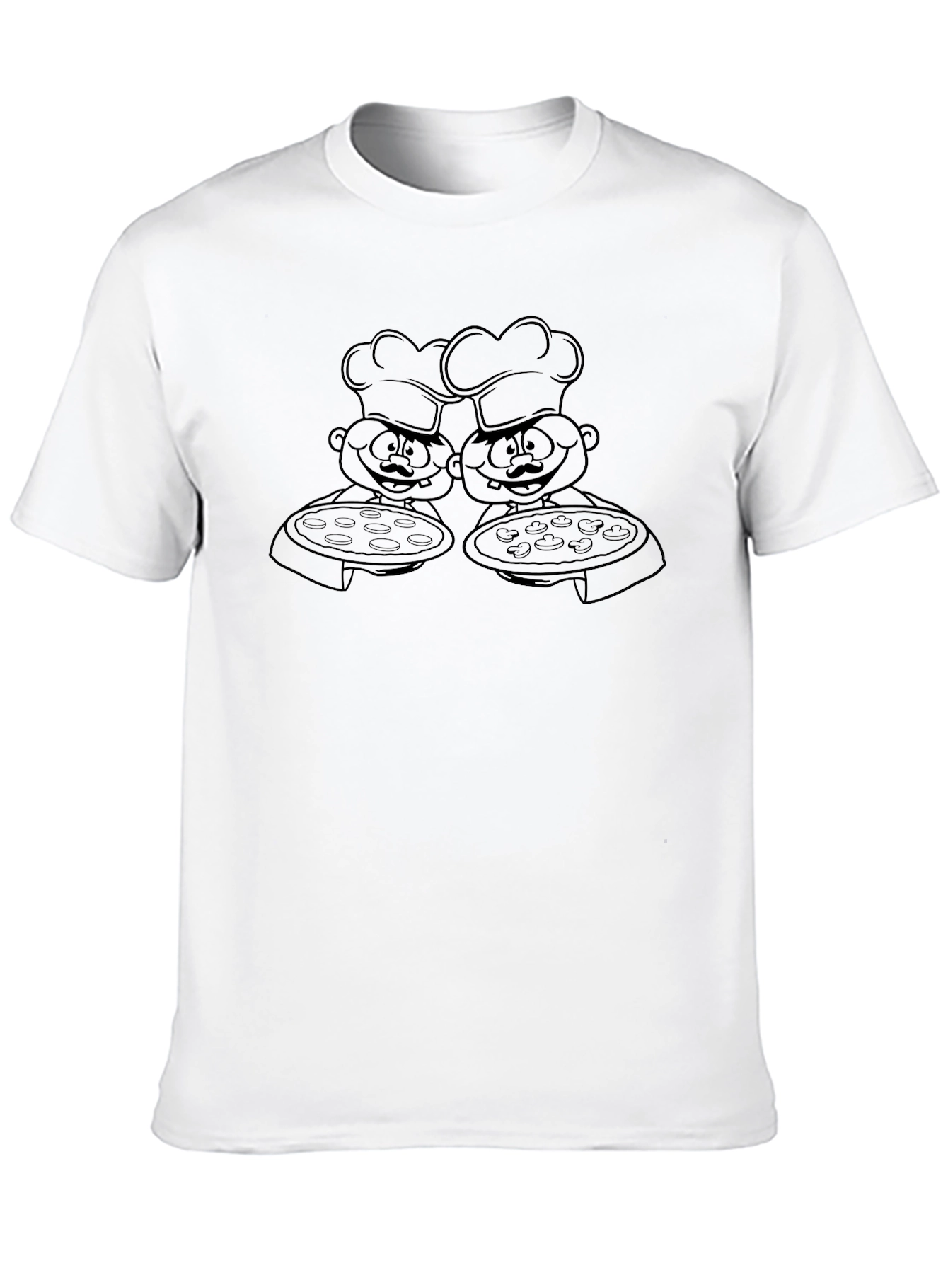 Chef Pizza Crew Neck T-Shirt