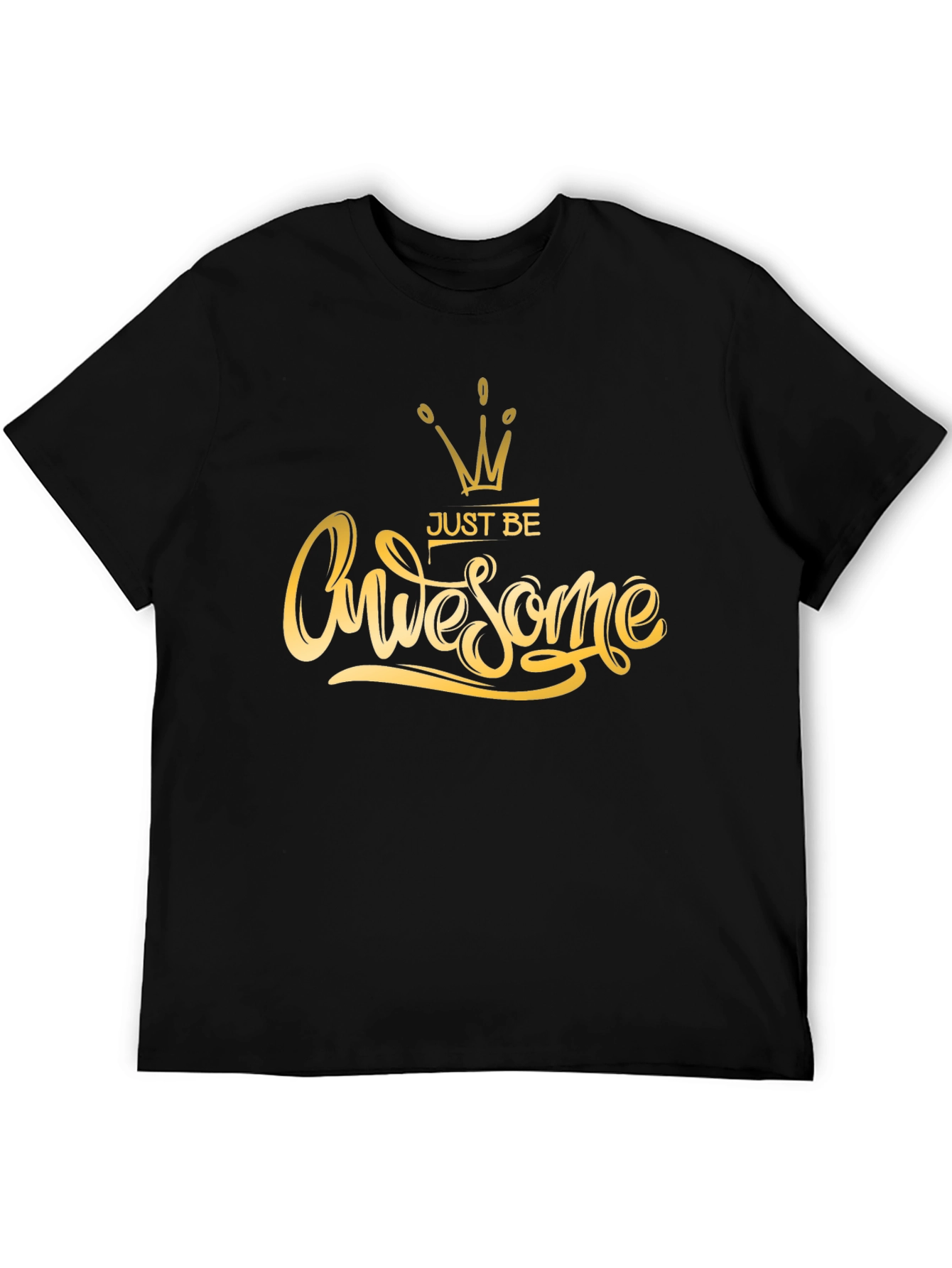 Just Be Awesome Black T-Shirt