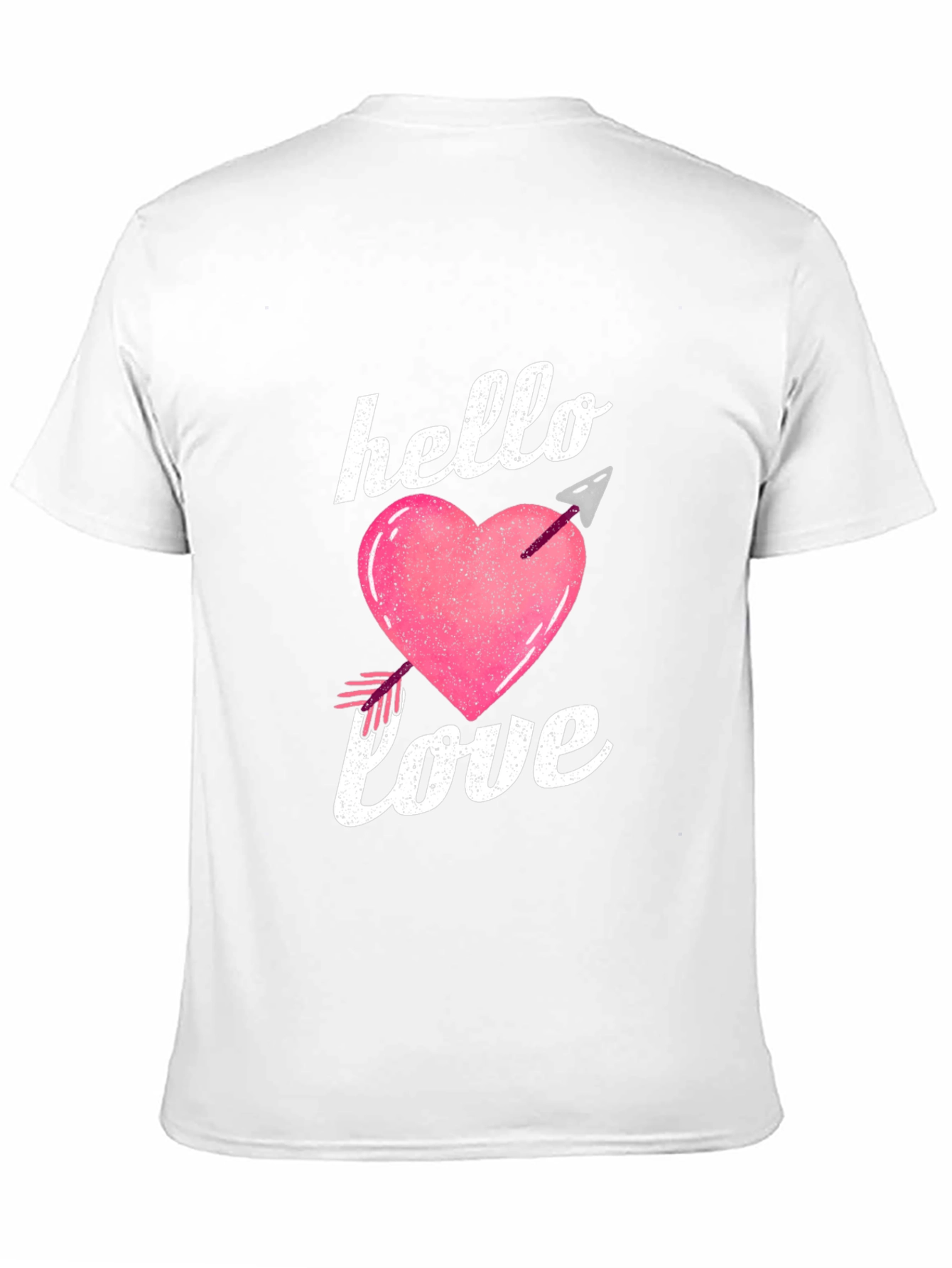 Hello Love Valentines Day Graphic T-Shirt