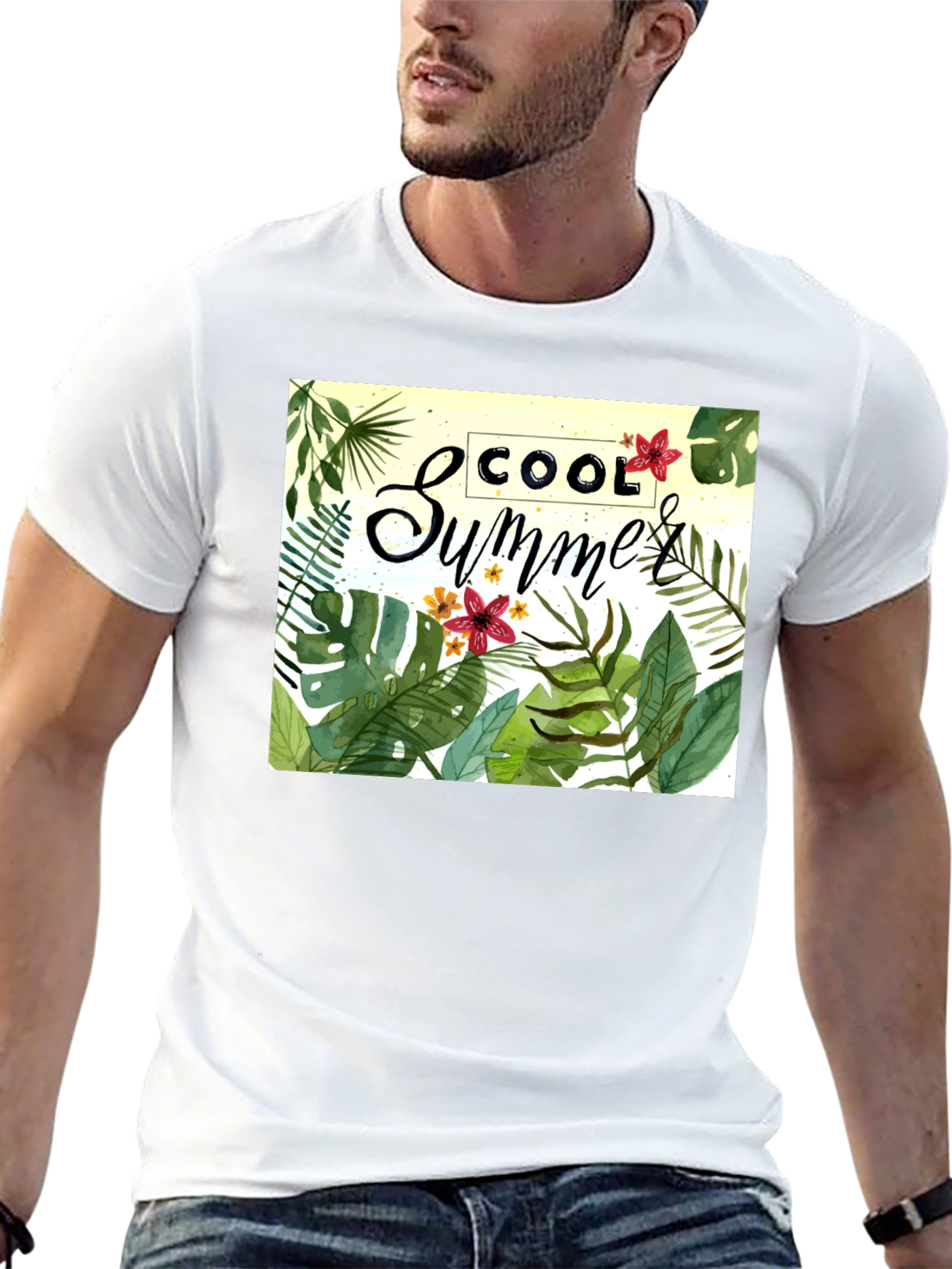 Cool Summer Graphic Print T-Shirt
