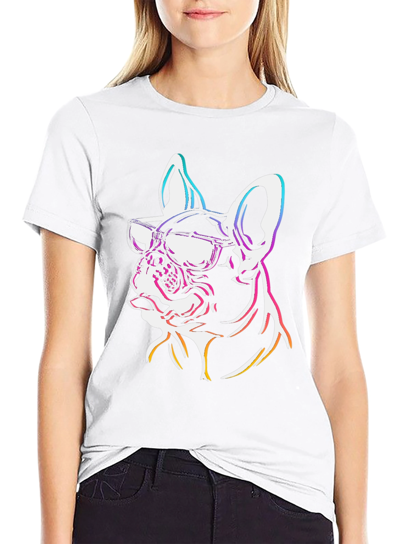 Cool French Bulldog Graphic Tee
