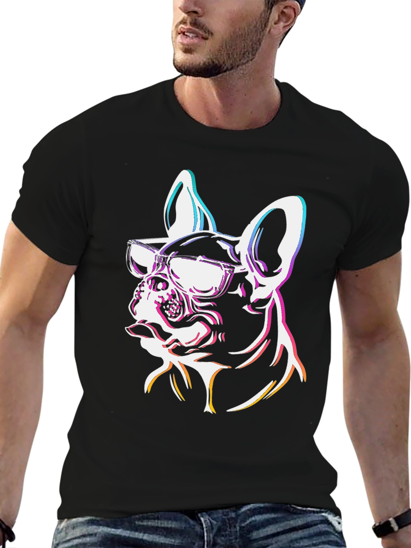 Cool French Bulldog Graphic Tee
