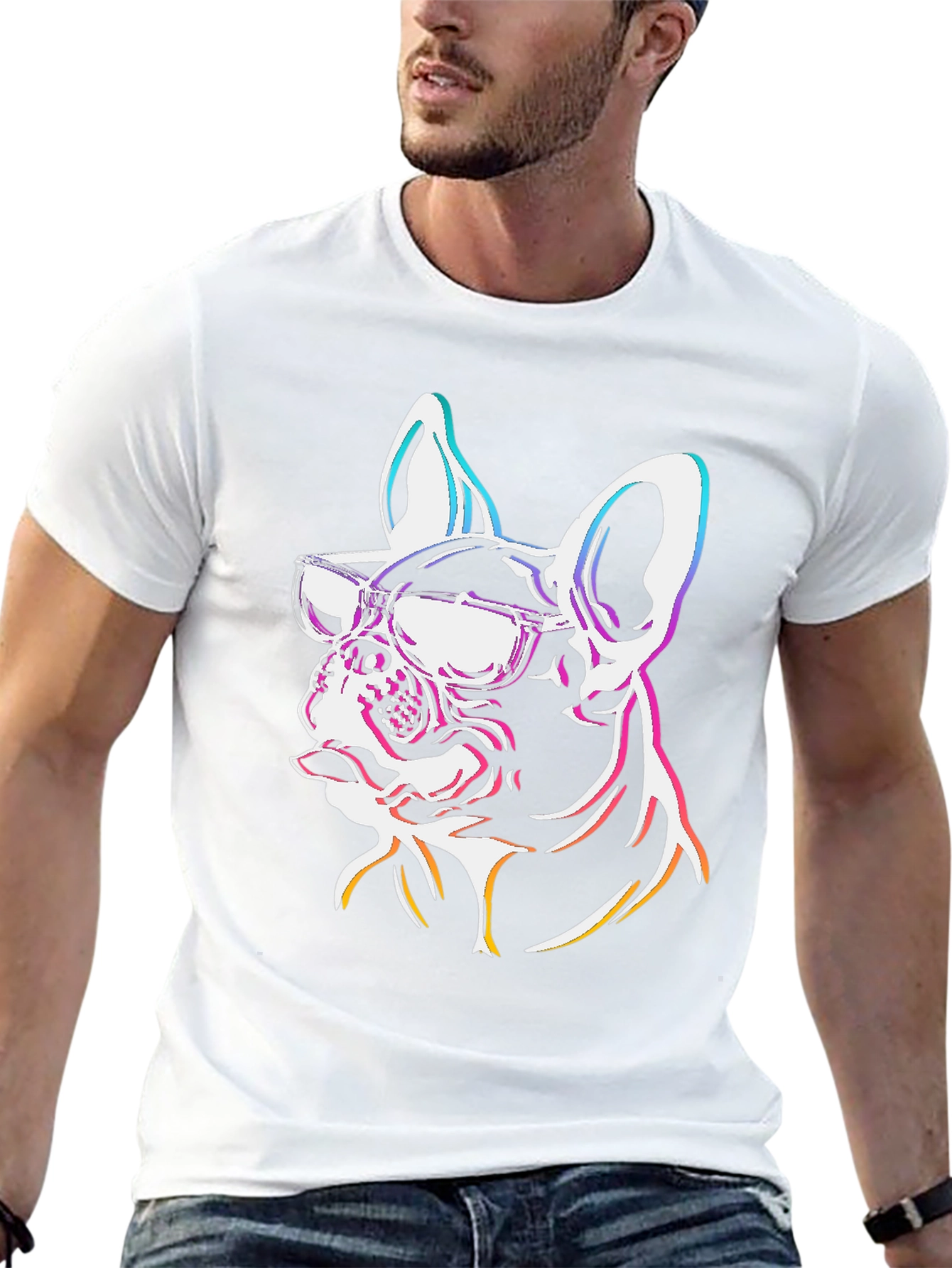 Cool French Bulldog Graphic Tee