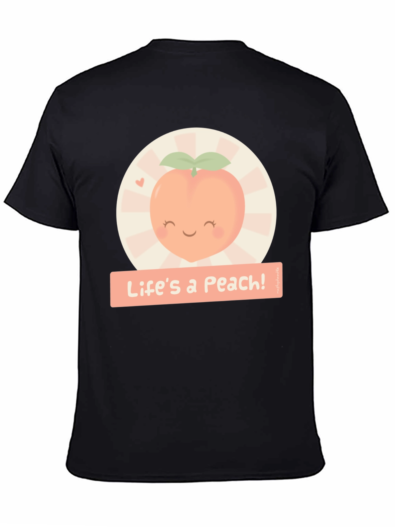 Lifes a Peach! Graphic T-Shirt - Cute Fruit Design