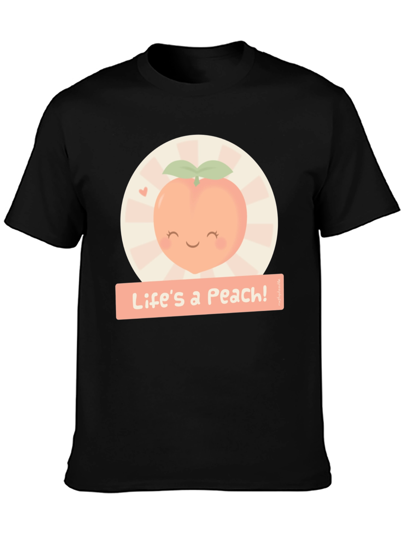 Lifes a Peach! Graphic T-Shirt - Cute Fruit Design