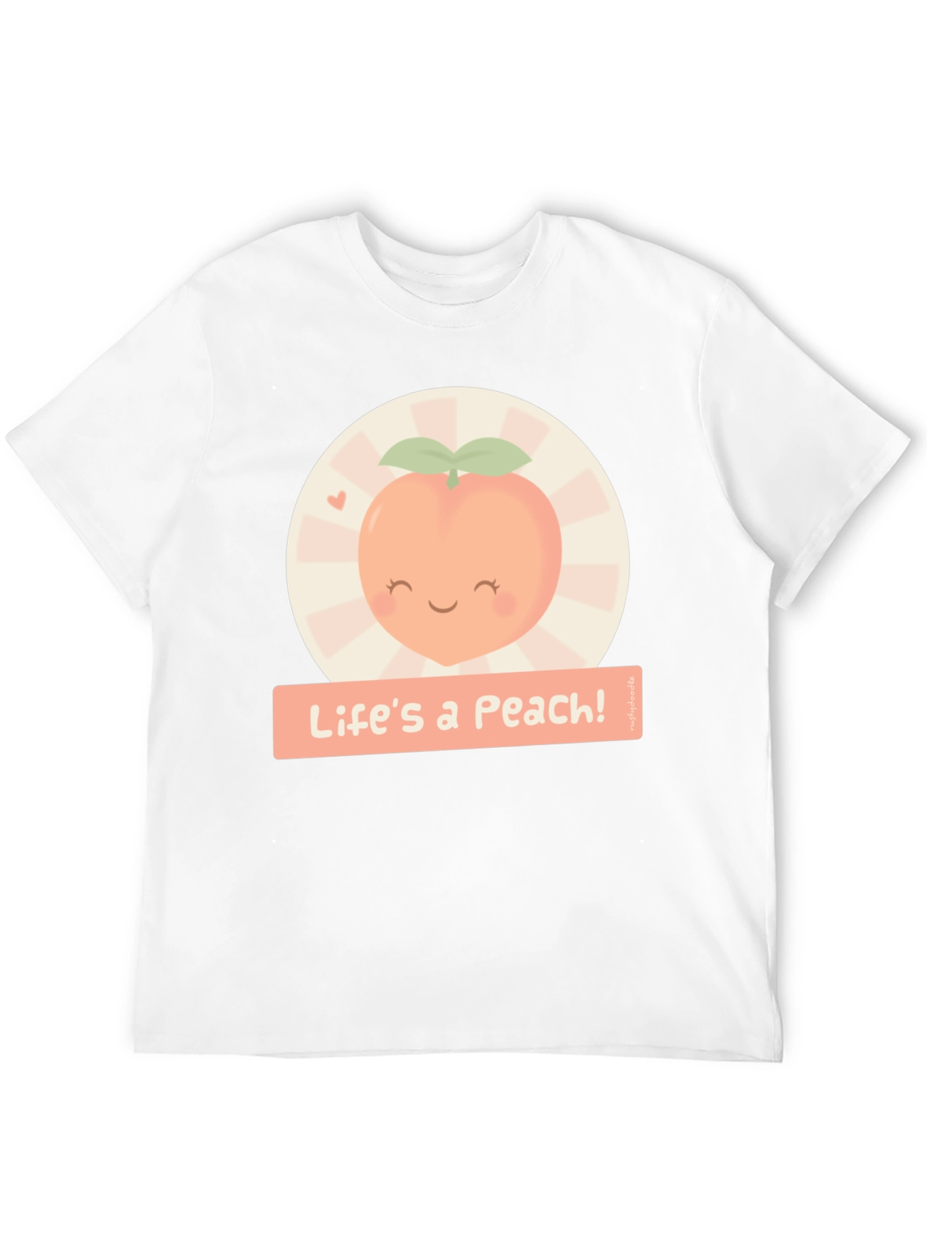 Lifes a Peach! Graphic T-Shirt - Cute Fruit Design