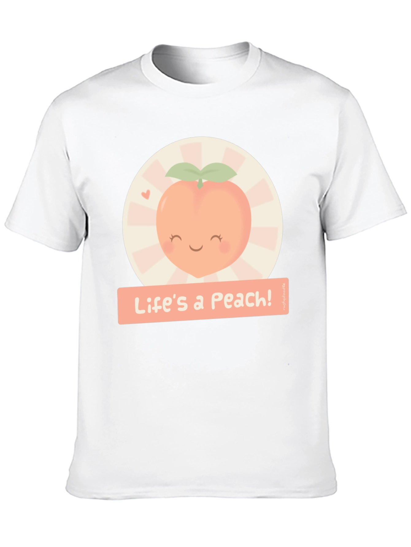 Lifes a Peach! Graphic T-Shirt - Cute Fruit Design