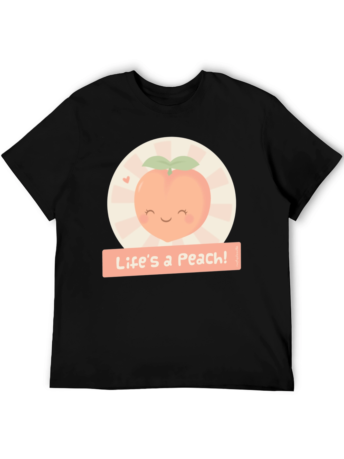 Lifes a Peach! Graphic T-Shirt - Cute Fruit Design