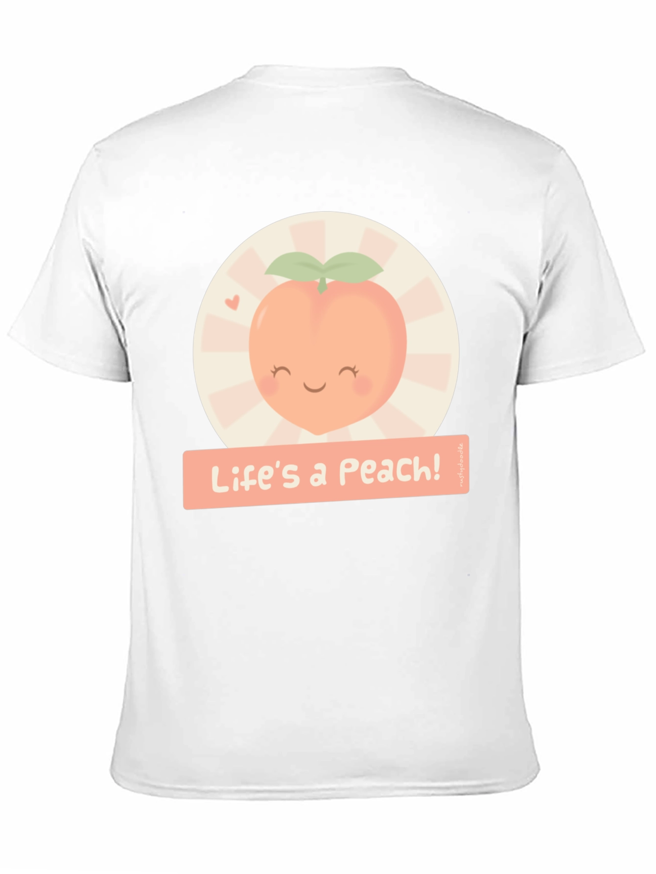 Lifes a Peach! Graphic T-Shirt - Cute Fruit Design