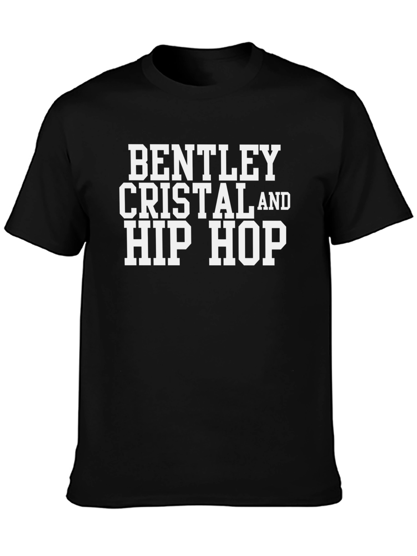 Bentley Cristal Hip Hop Black Graphic Tee