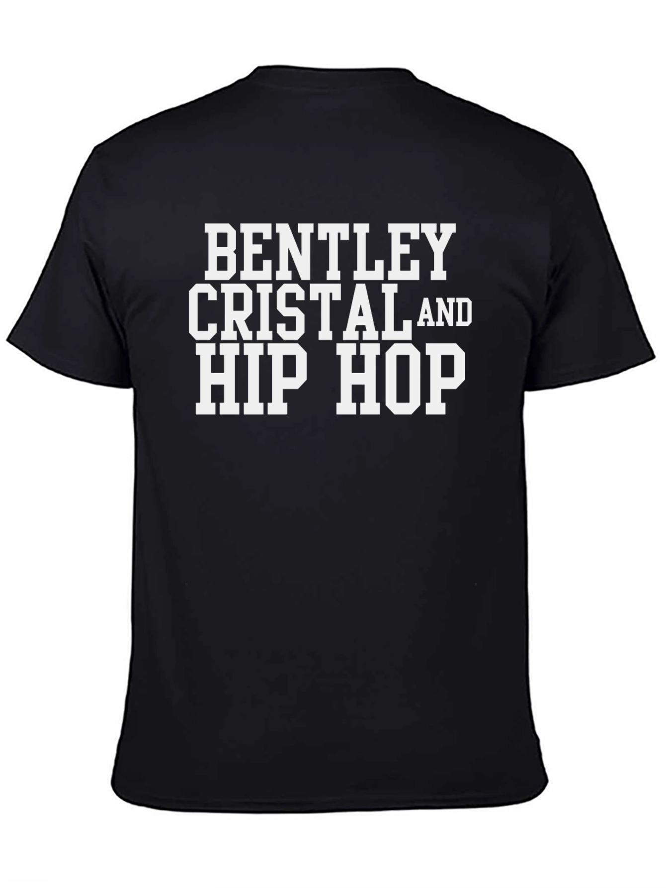 Bentley Cristal Hip Hop Black Graphic Tee