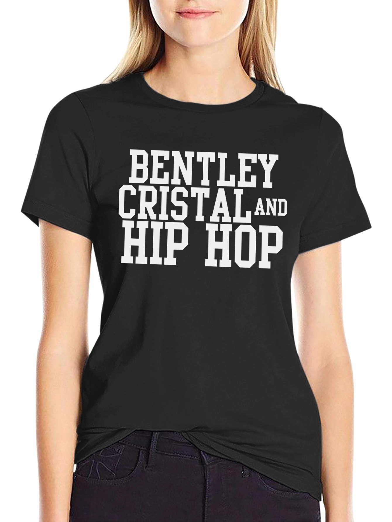 Bentley Cristal Hip Hop Black Graphic Tee