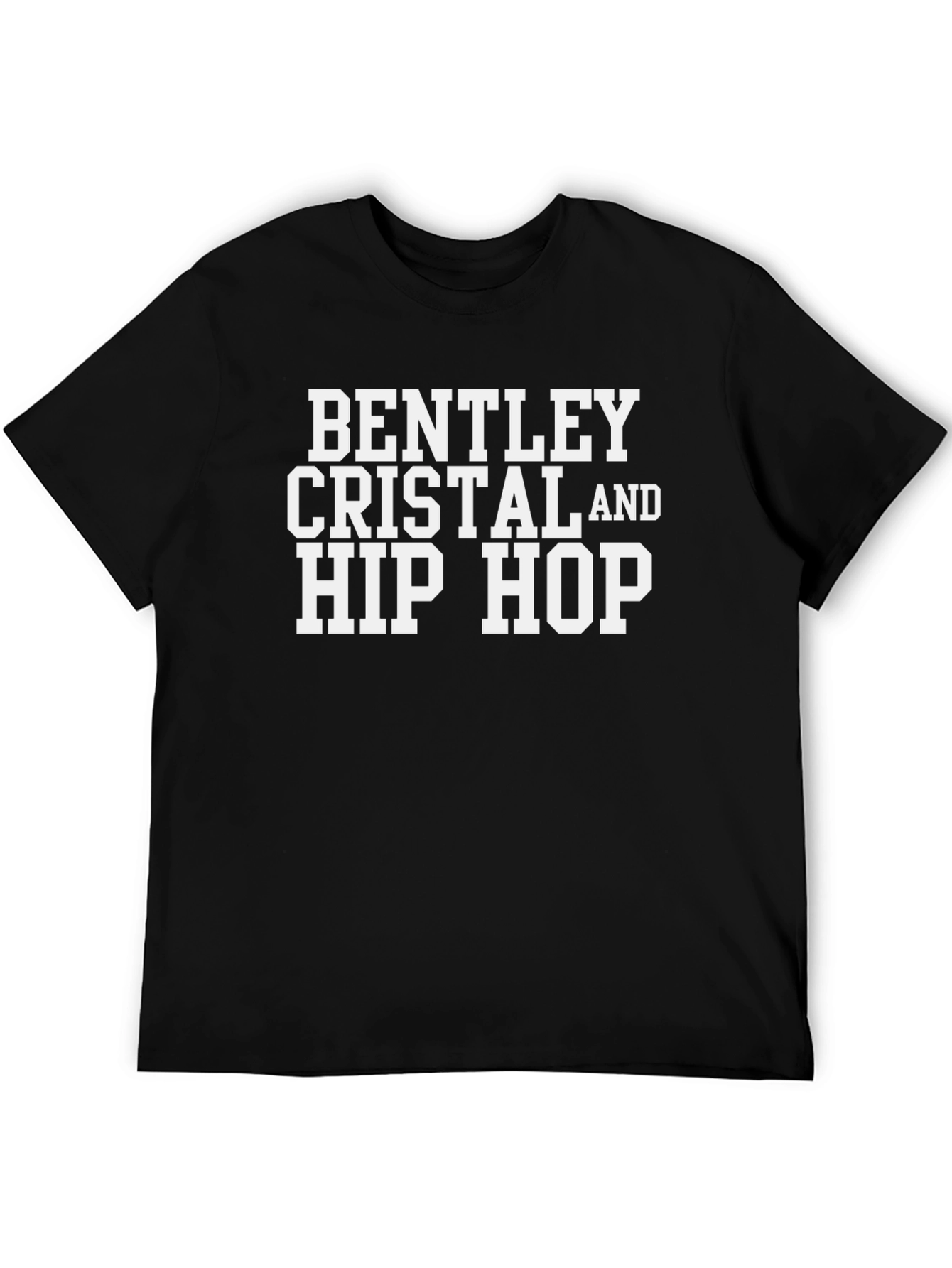 Bentley Cristal Hip Hop Black Graphic Tee
