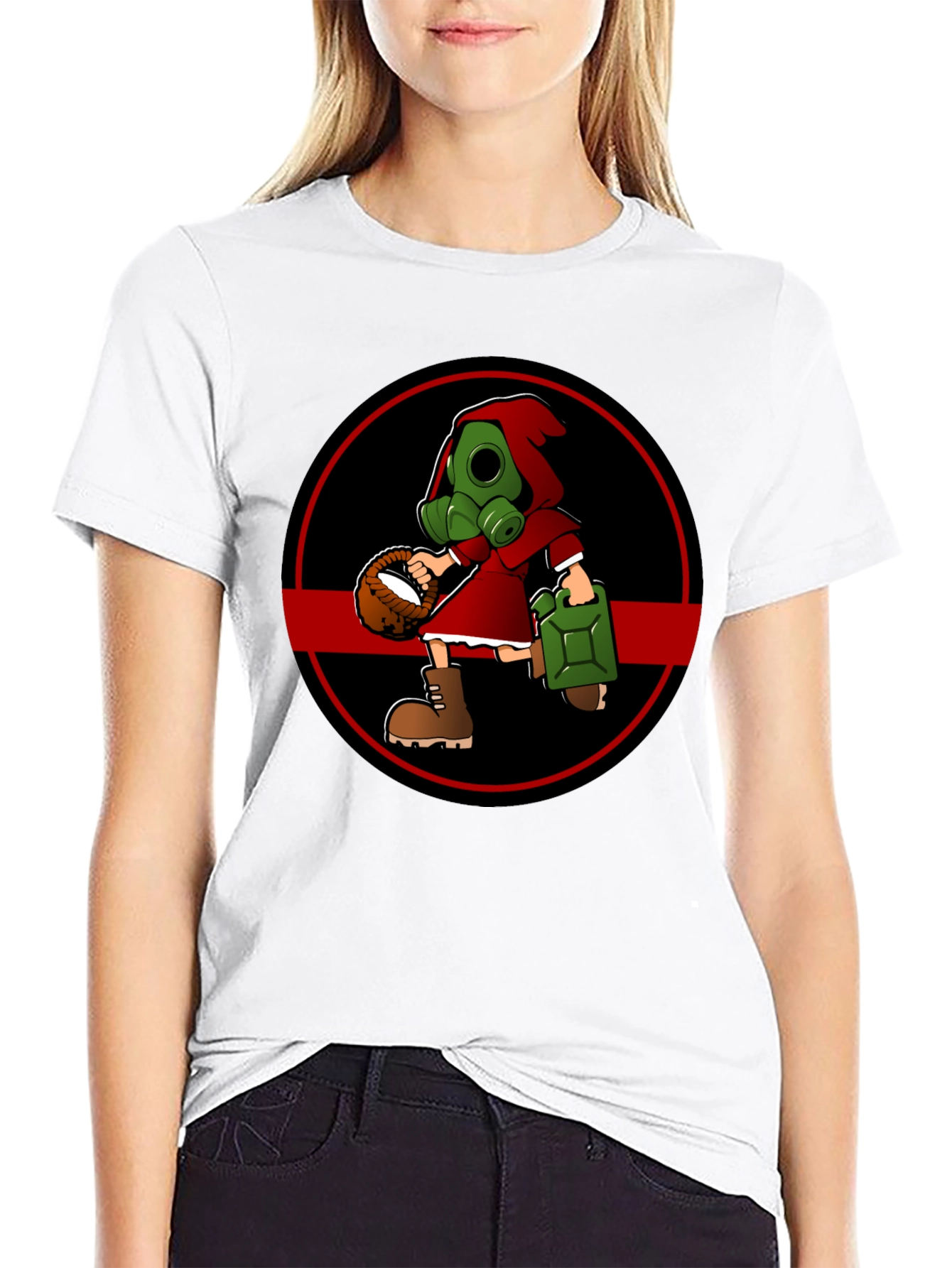Gas Mask Little Red Riding Hood T-Shirt