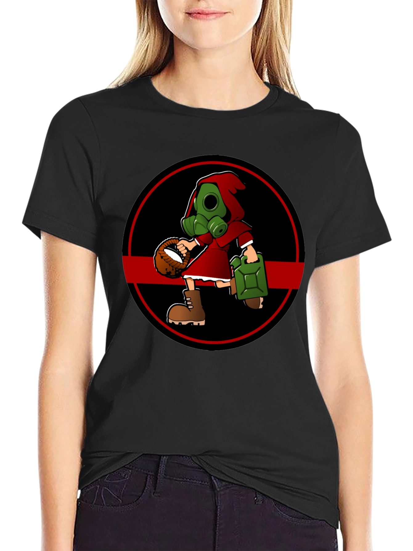 Gas Mask Little Red Riding Hood T-Shirt