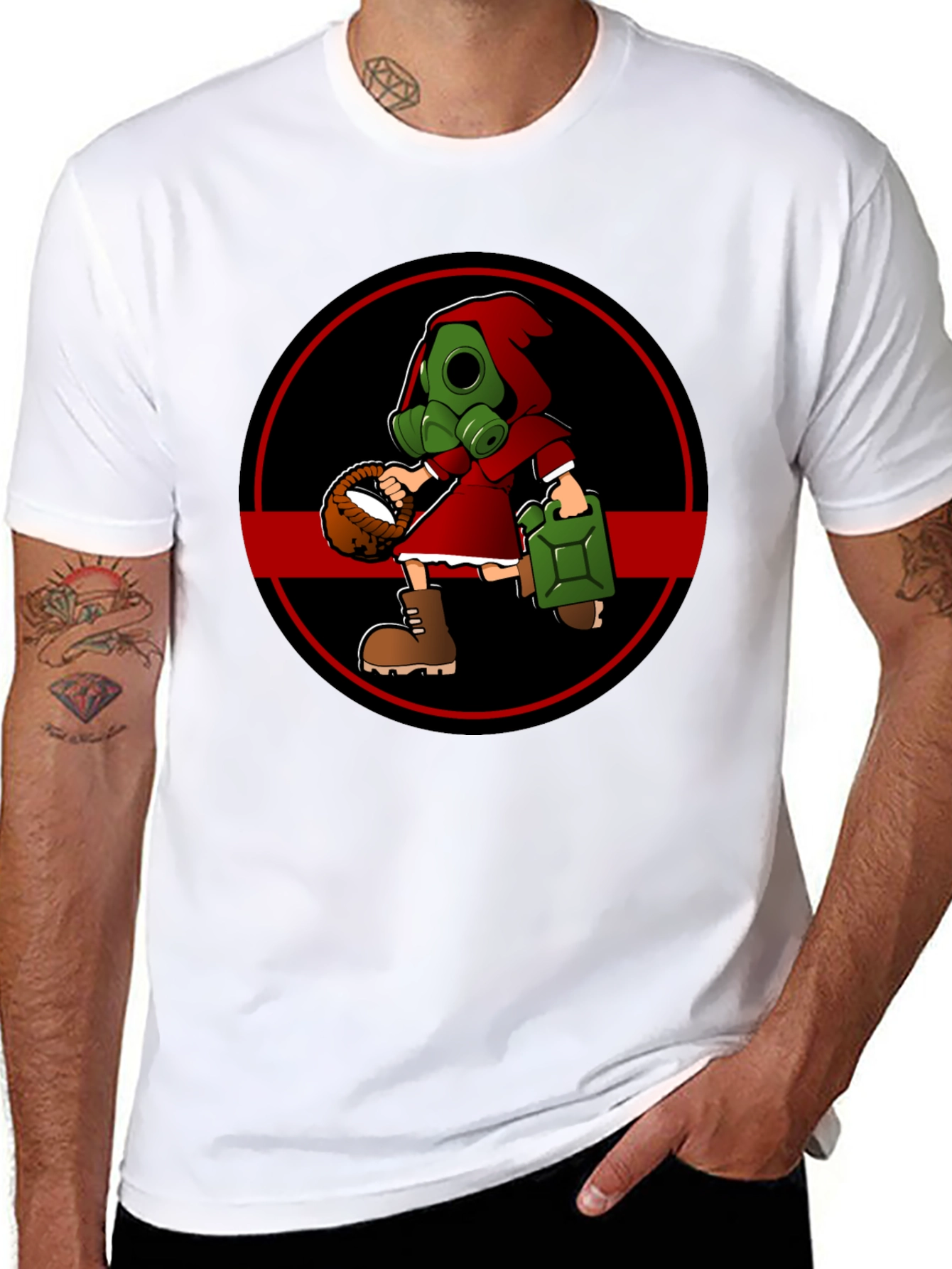 Gas Mask Little Red Riding Hood T-Shirt