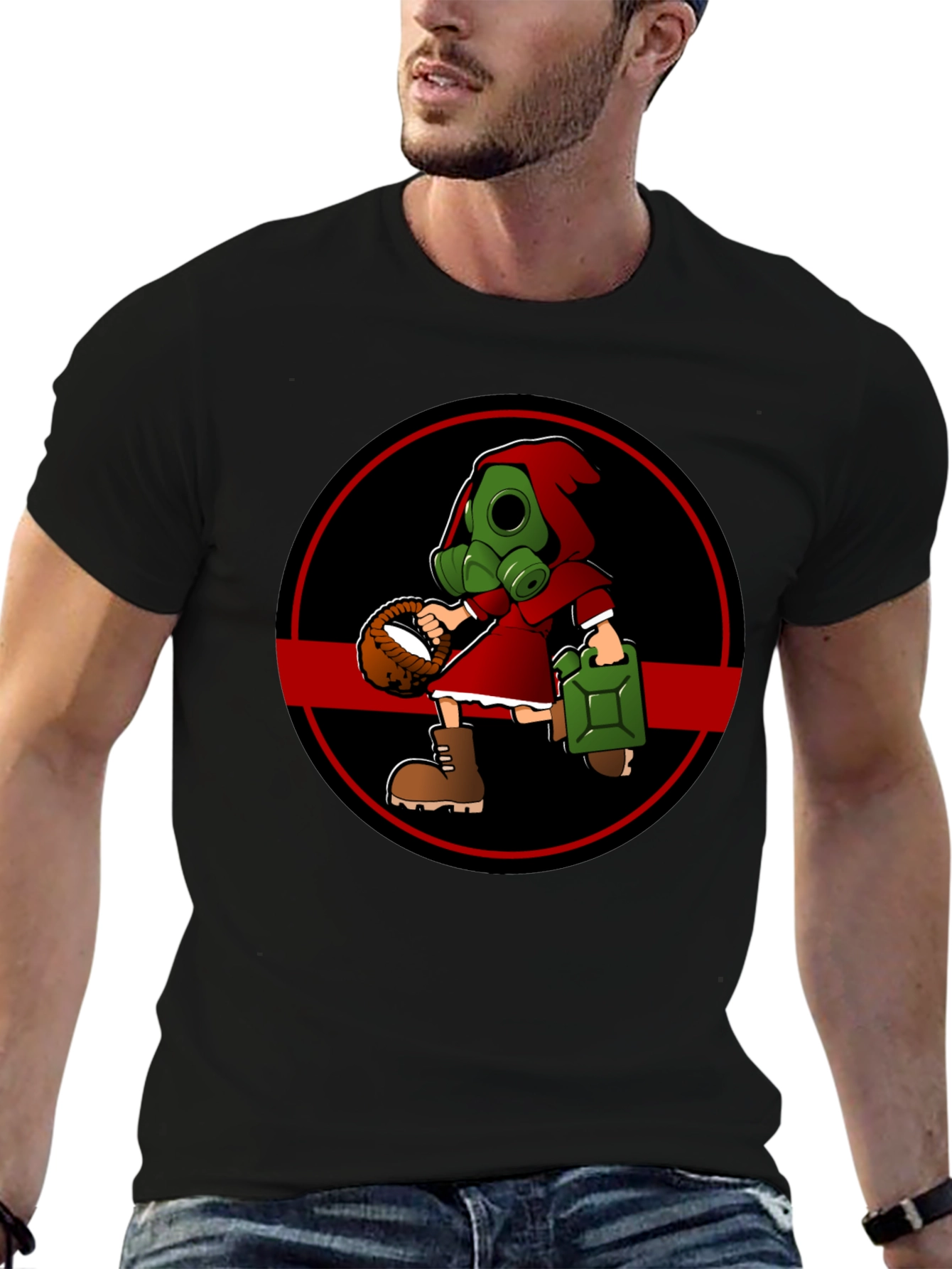Gas Mask Little Red Riding Hood T-Shirt