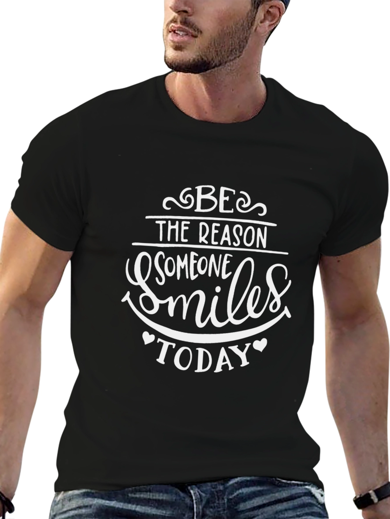 Be the Reason Someone Smiles Today Black T-Shirt