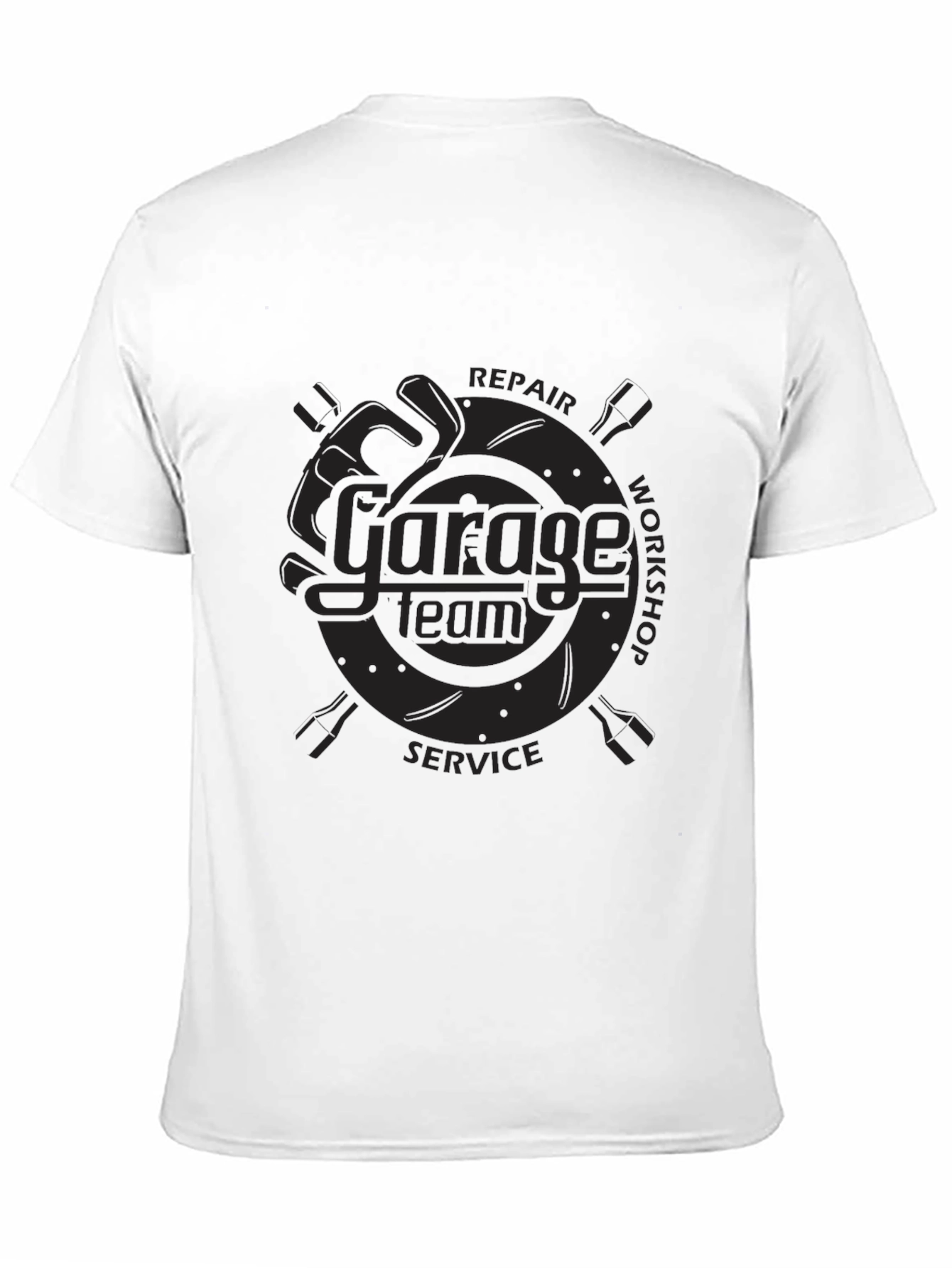 Garage Team Repair Service Black T-Shirt
