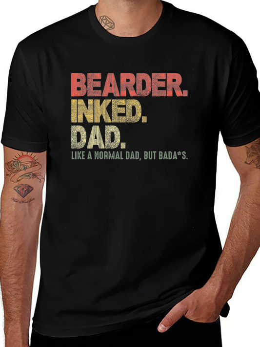 Bearder Inked Dad Graphic T-Shirt