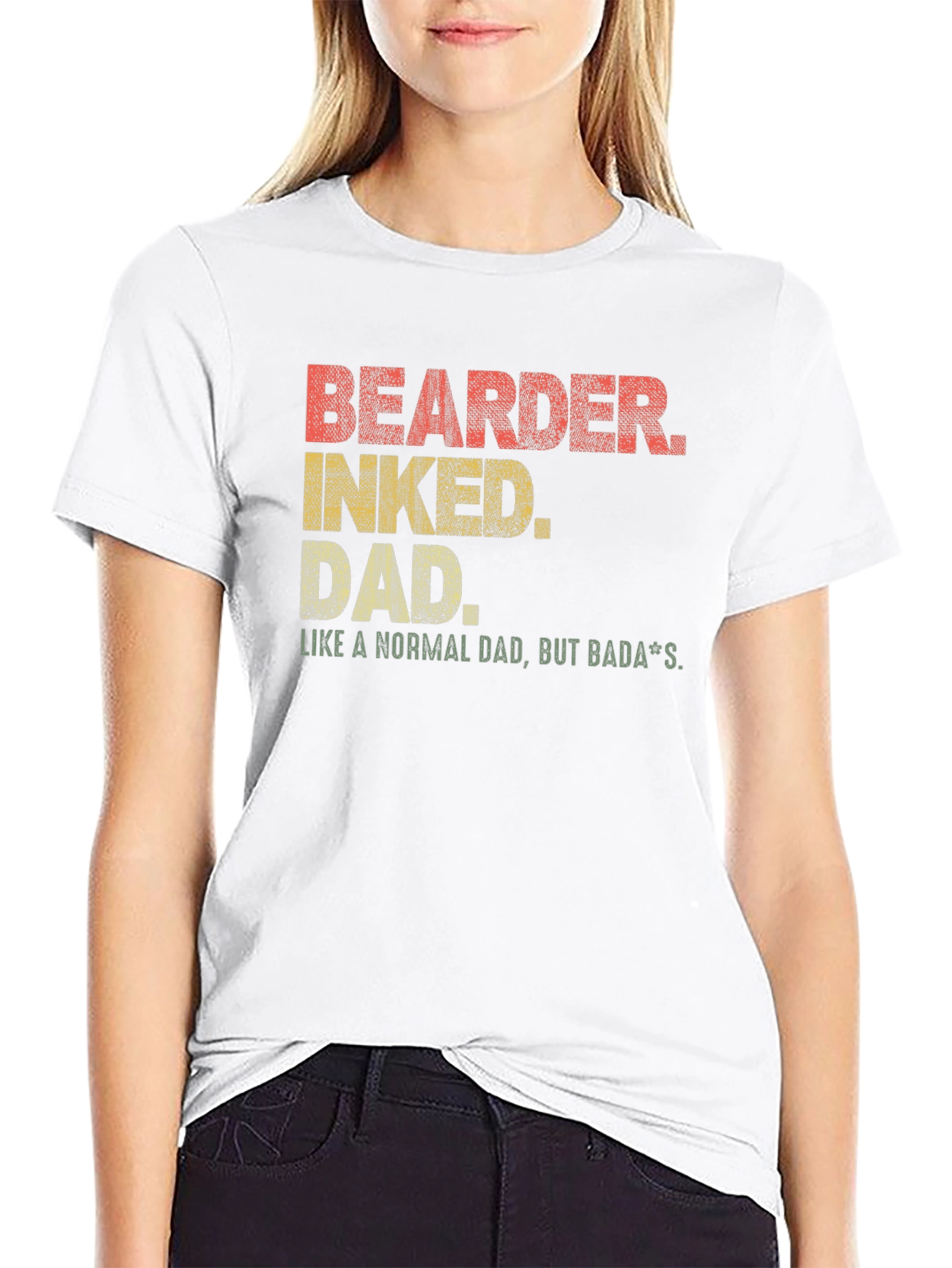 Bearder Inked Dad Graphic T-Shirt