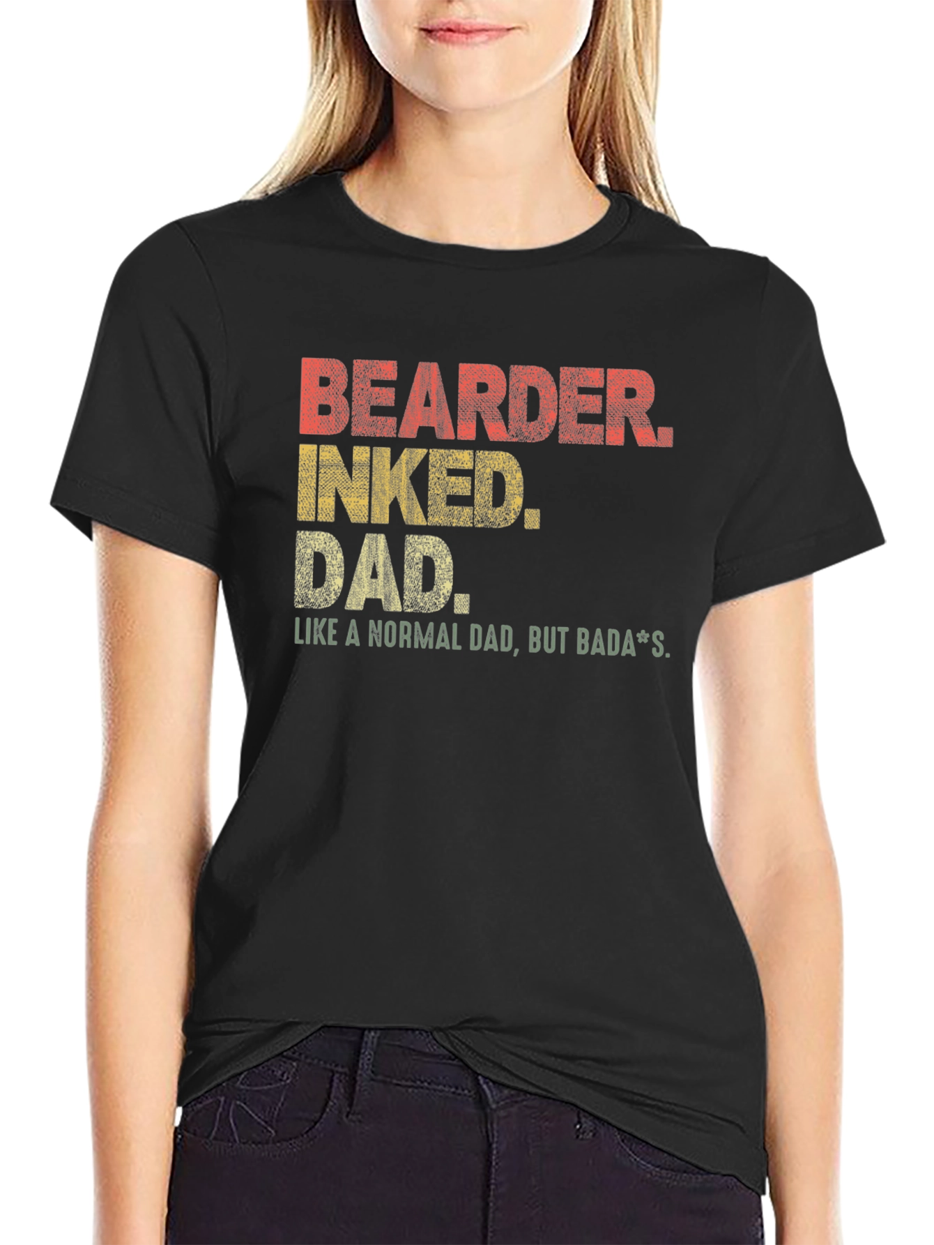 Bearder Inked Dad Graphic T-Shirt