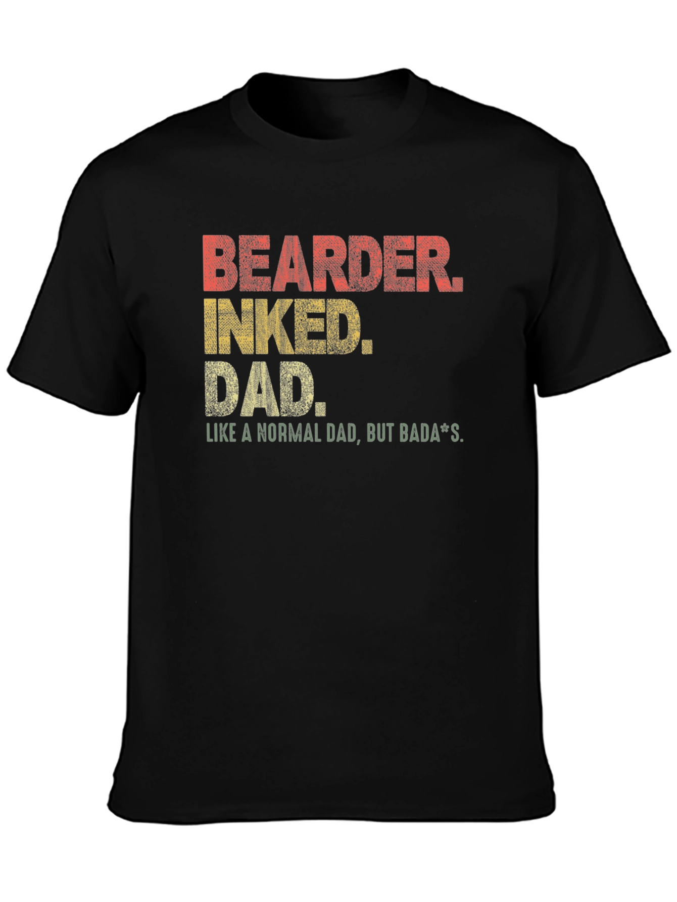 Bearder Inked Dad Graphic T-Shirt