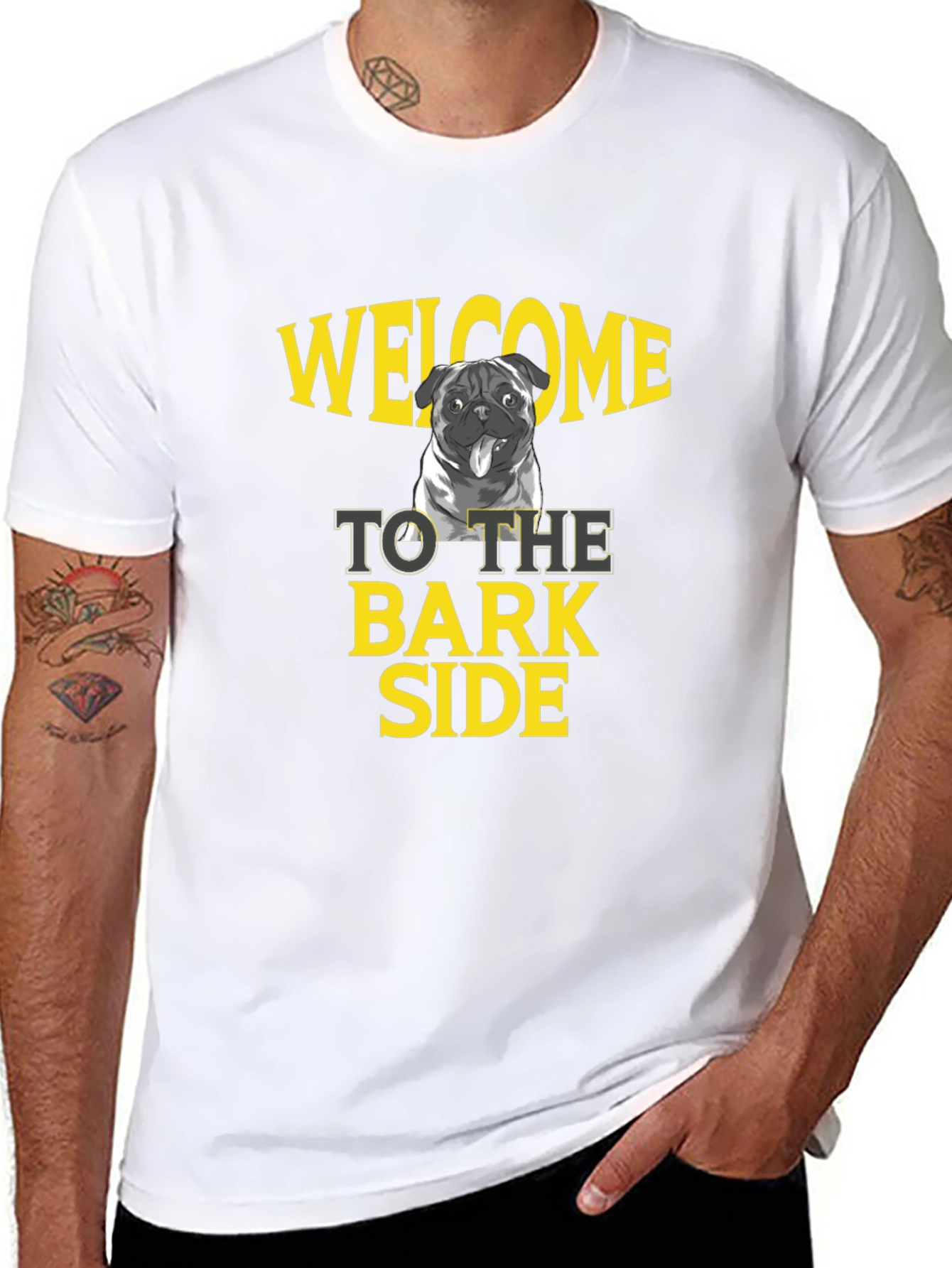 Welcome to the Bark Side Pug Tee
