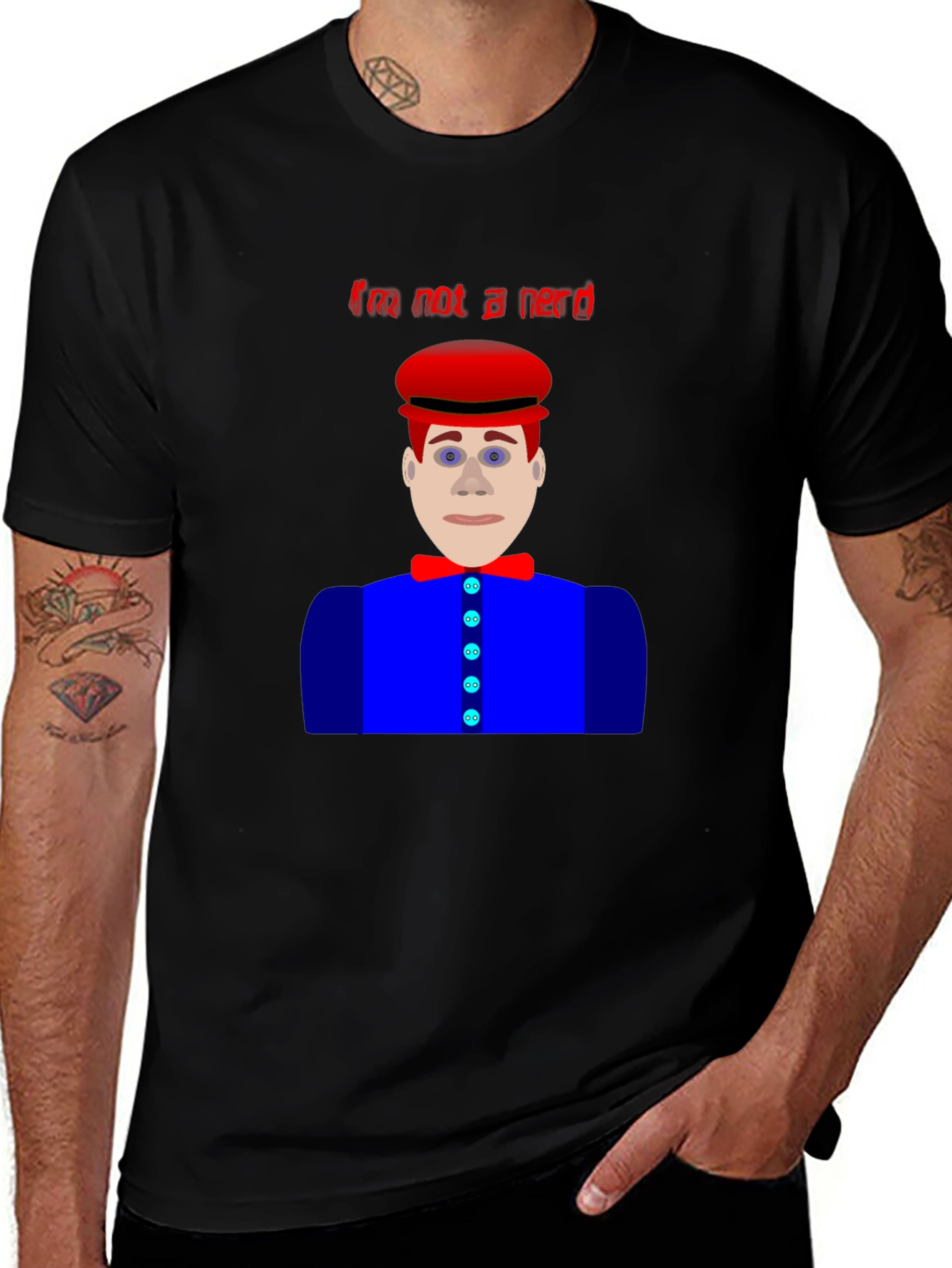 Im Not A Nerd T-Shirt Funny Character Design