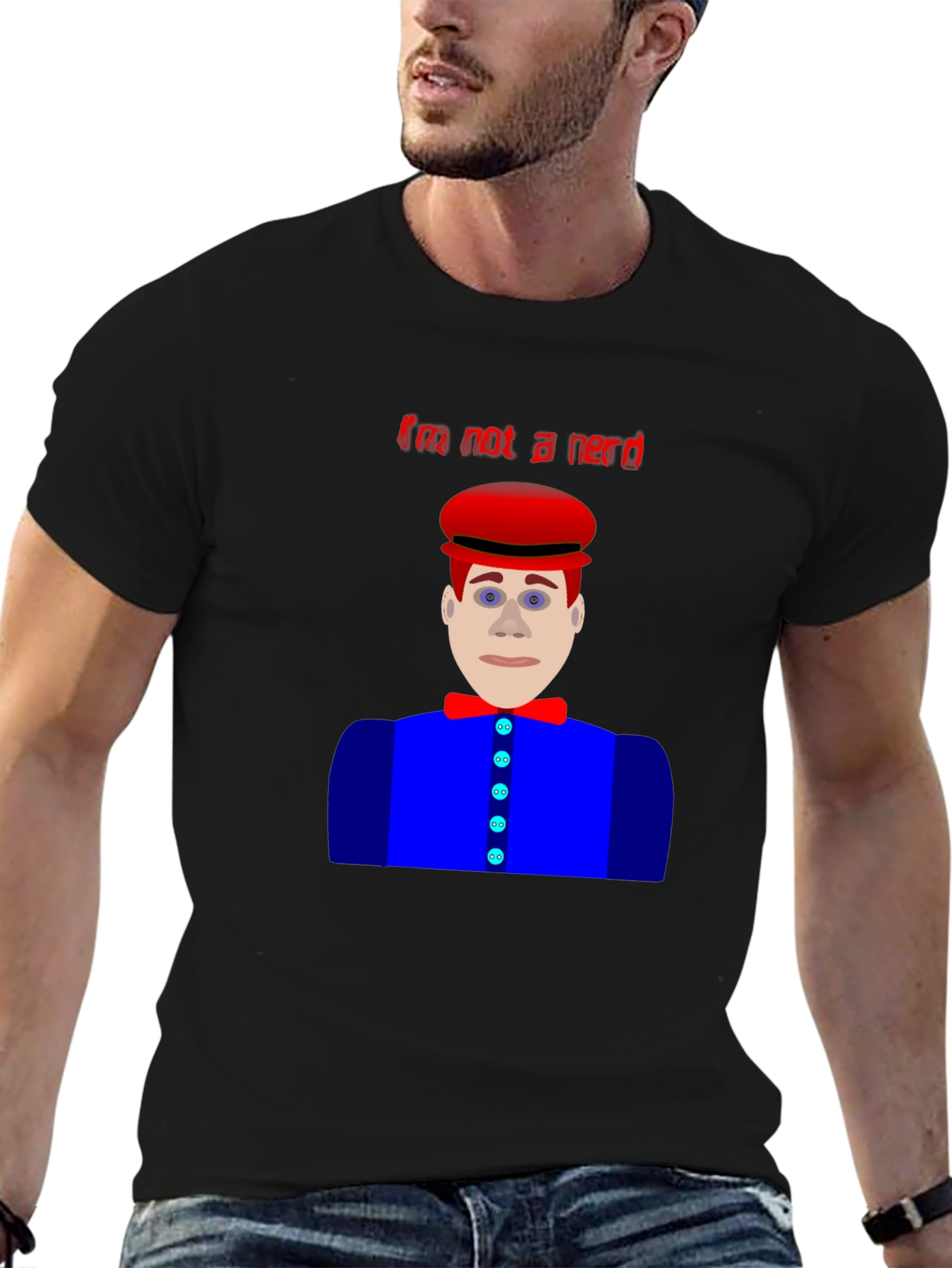 Im Not A Nerd T-Shirt Funny Character Design