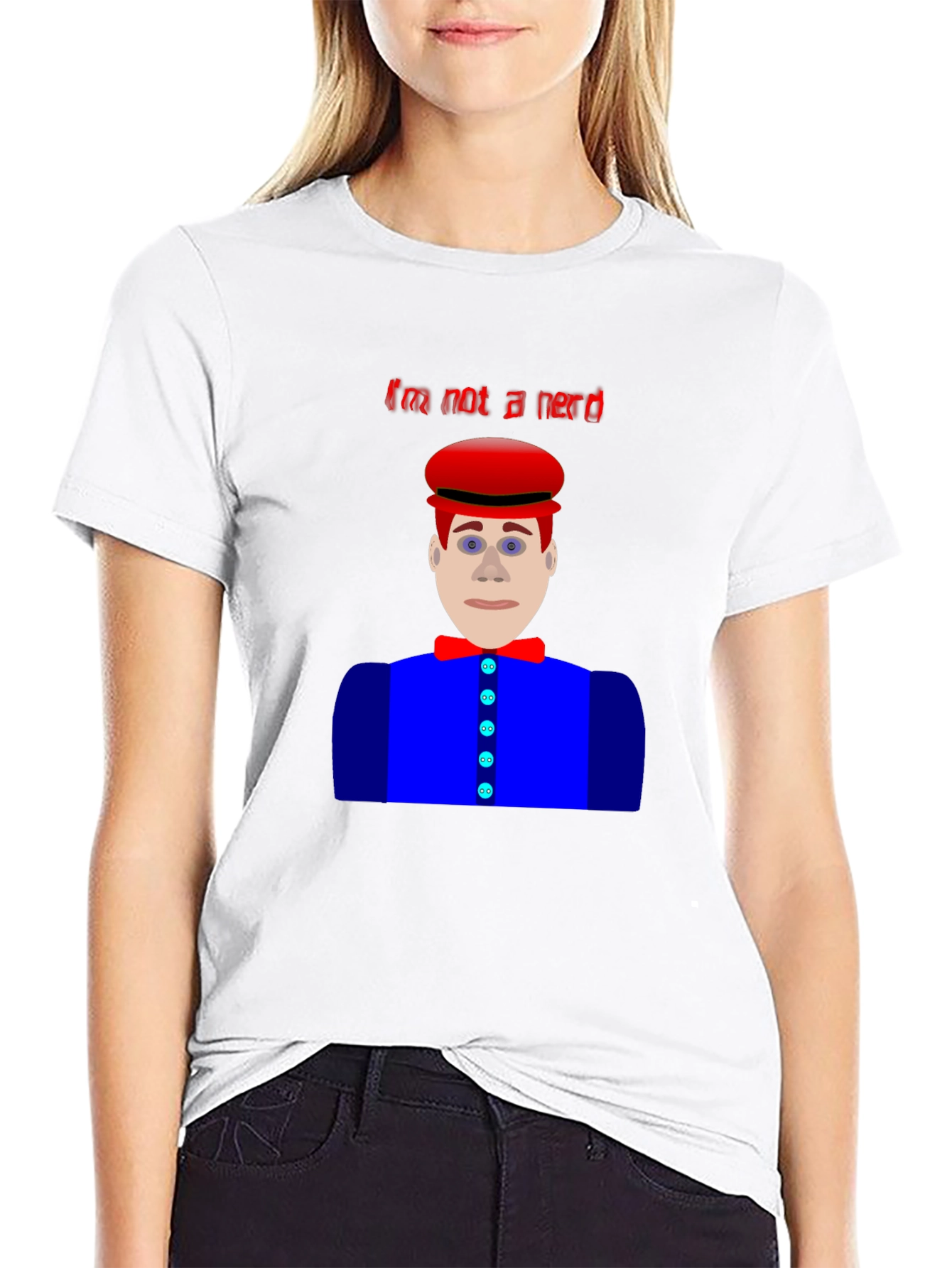 Im Not A Nerd T-Shirt Funny Character Design