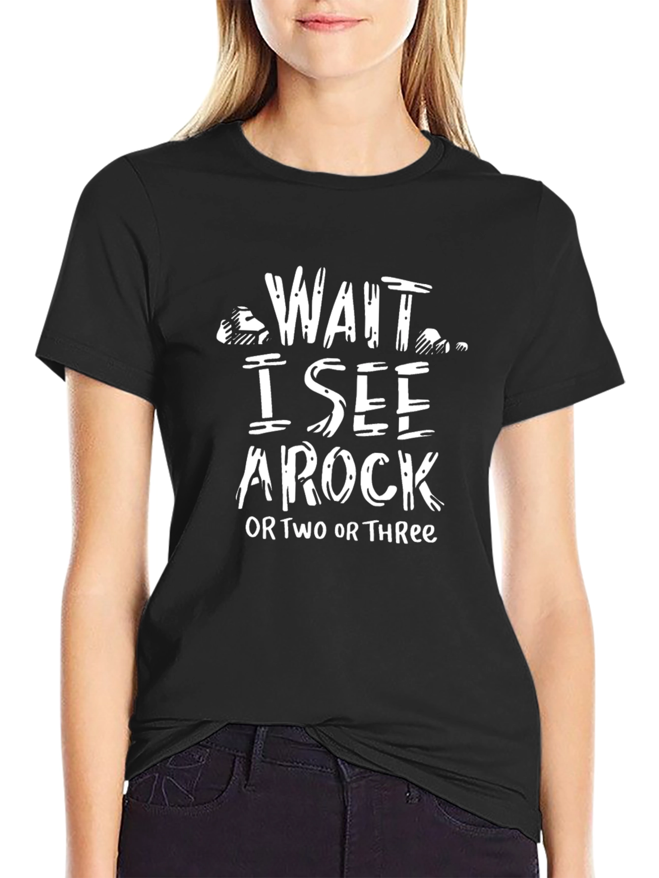 Wait I See A Rock T-Shirt Funny Geologist Tee