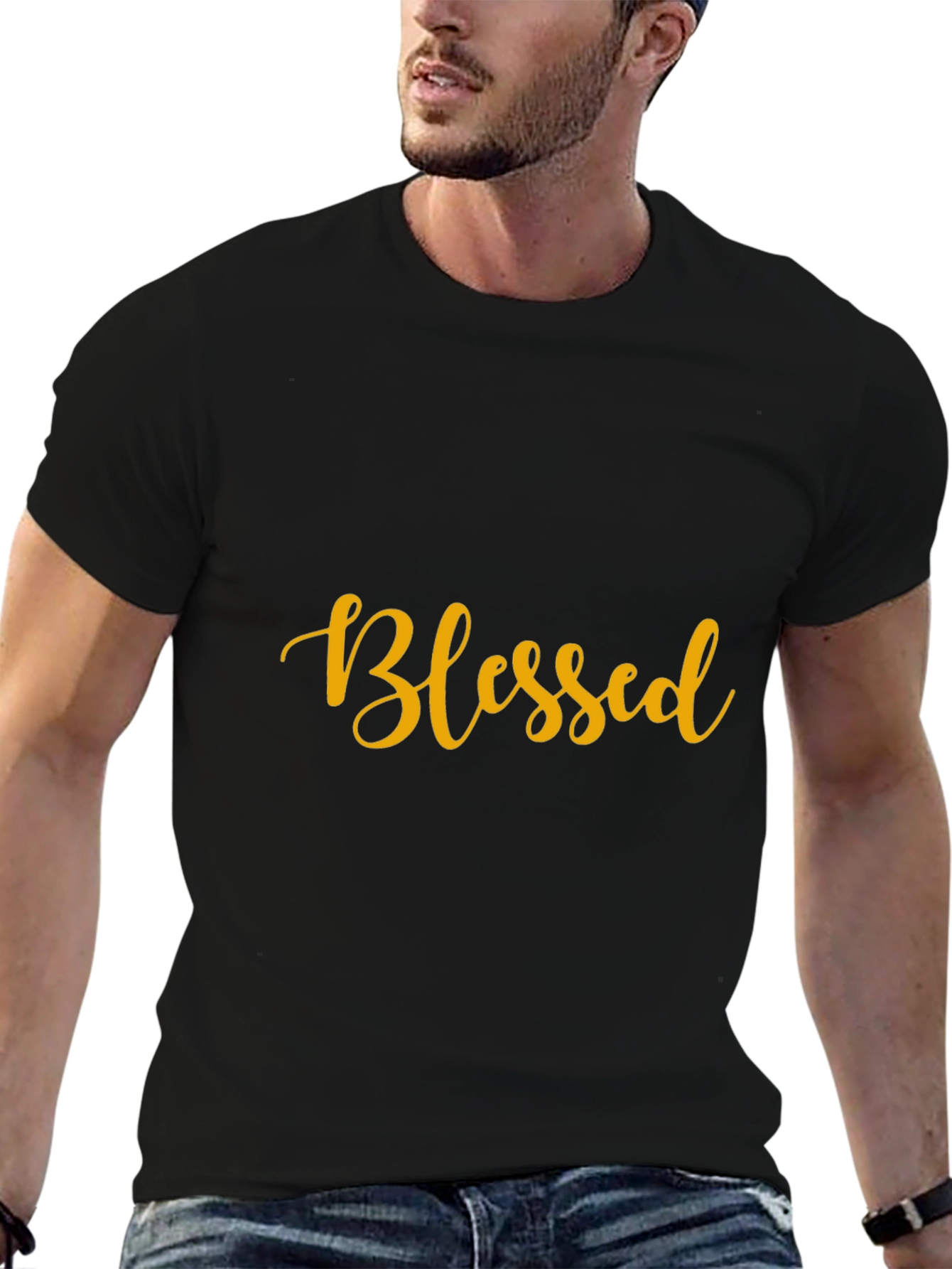 Blessed Graphic Tee - Stylish Black T-Shirt