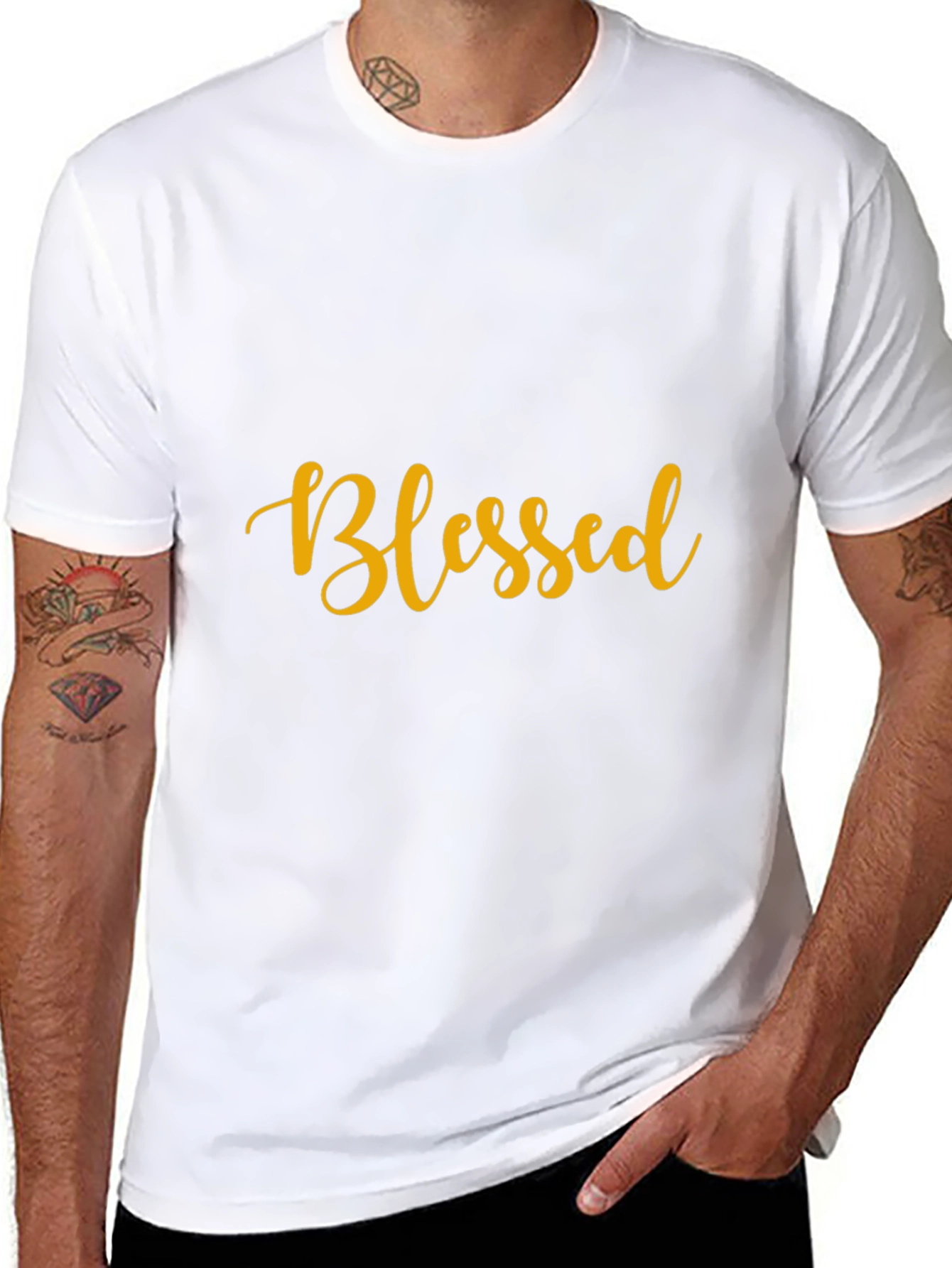 Blessed Graphic Tee - Stylish Black T-Shirt